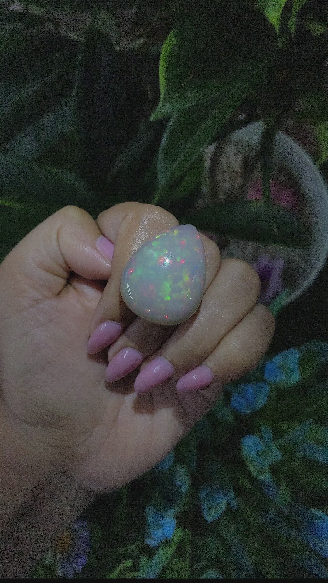 48.45 Ct. Multi Color Cabochon Jelly Opal from Ethiopia Size Video
