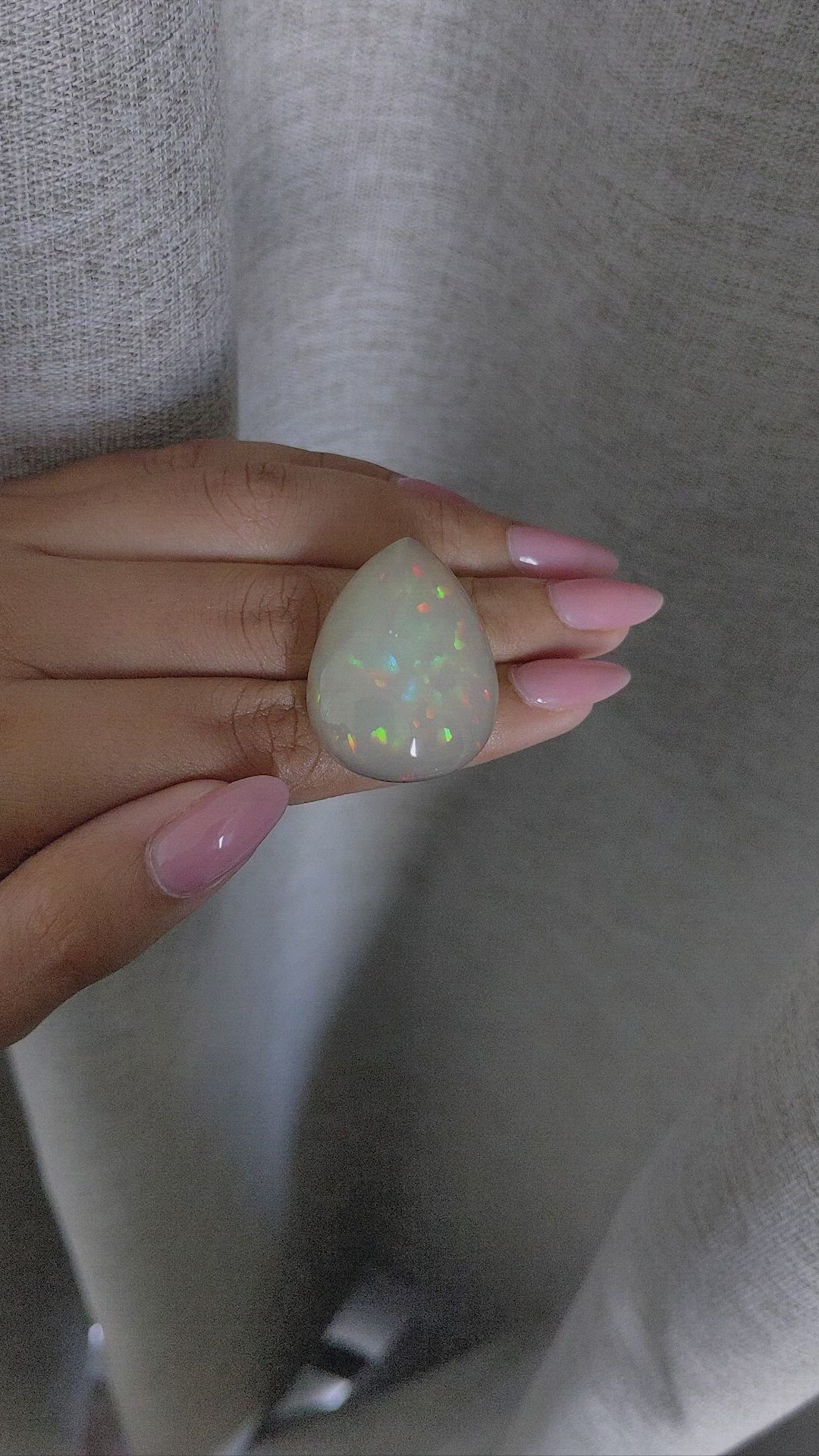 48.45 Ct. Multi Color Cabochon Jelly Opal from Ethiopia Size Video