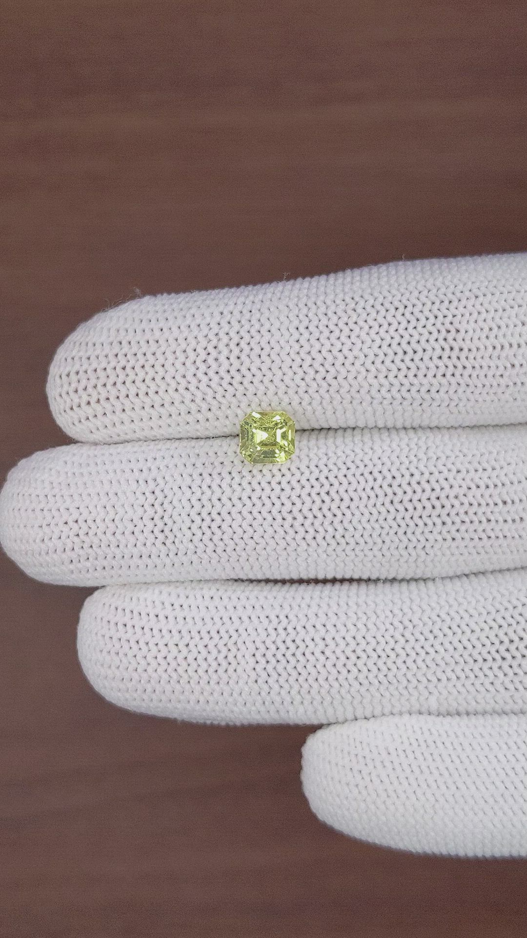 1.76 Ct. Greenish Yellow Chrysoberyl from Tanzania Size Video