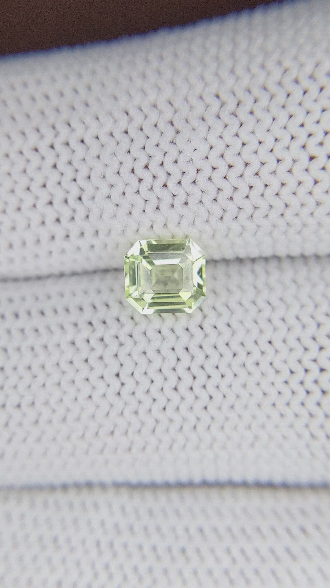 1.09 Ct. Yellowish Green Chrysoberyl from Tanzania Size Video