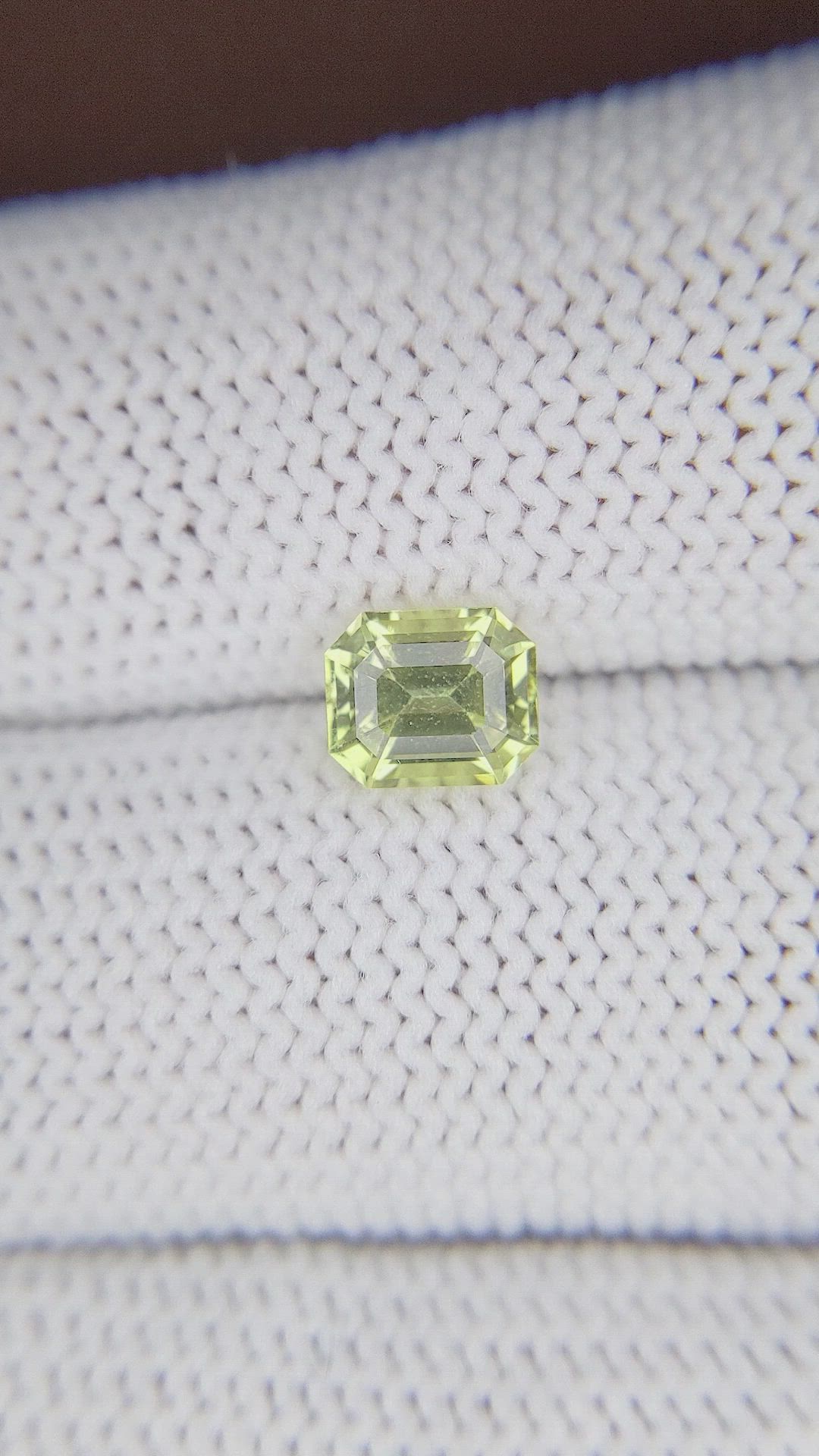 1.28 Ct. Yellowish Green Chrysoberyl from Tanzania Size Video