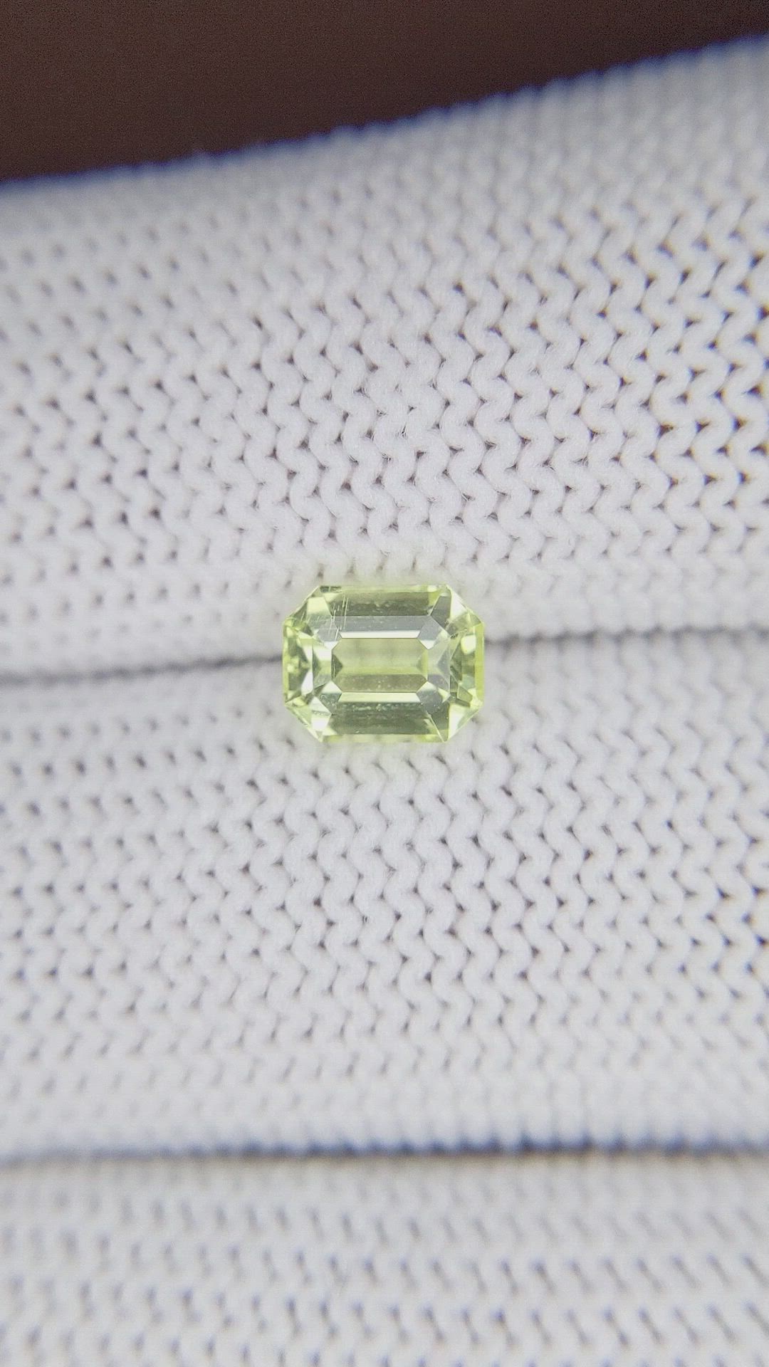 1.32 Ct. Green Chrysoberyl from Tanzania Size Video