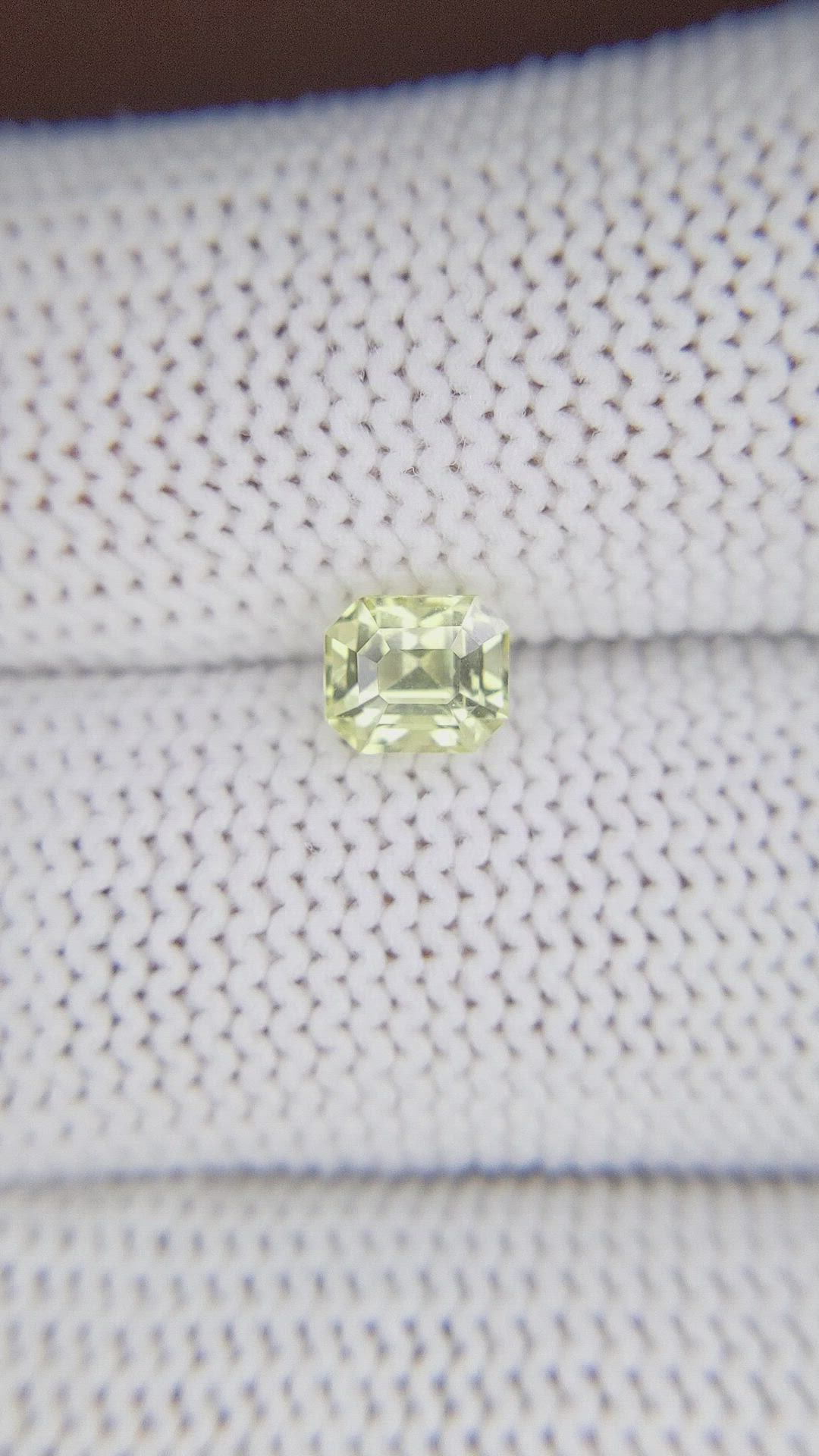 1.05 Ct. Greenish Yellow Chrysoberyl from Tanzania Size Video