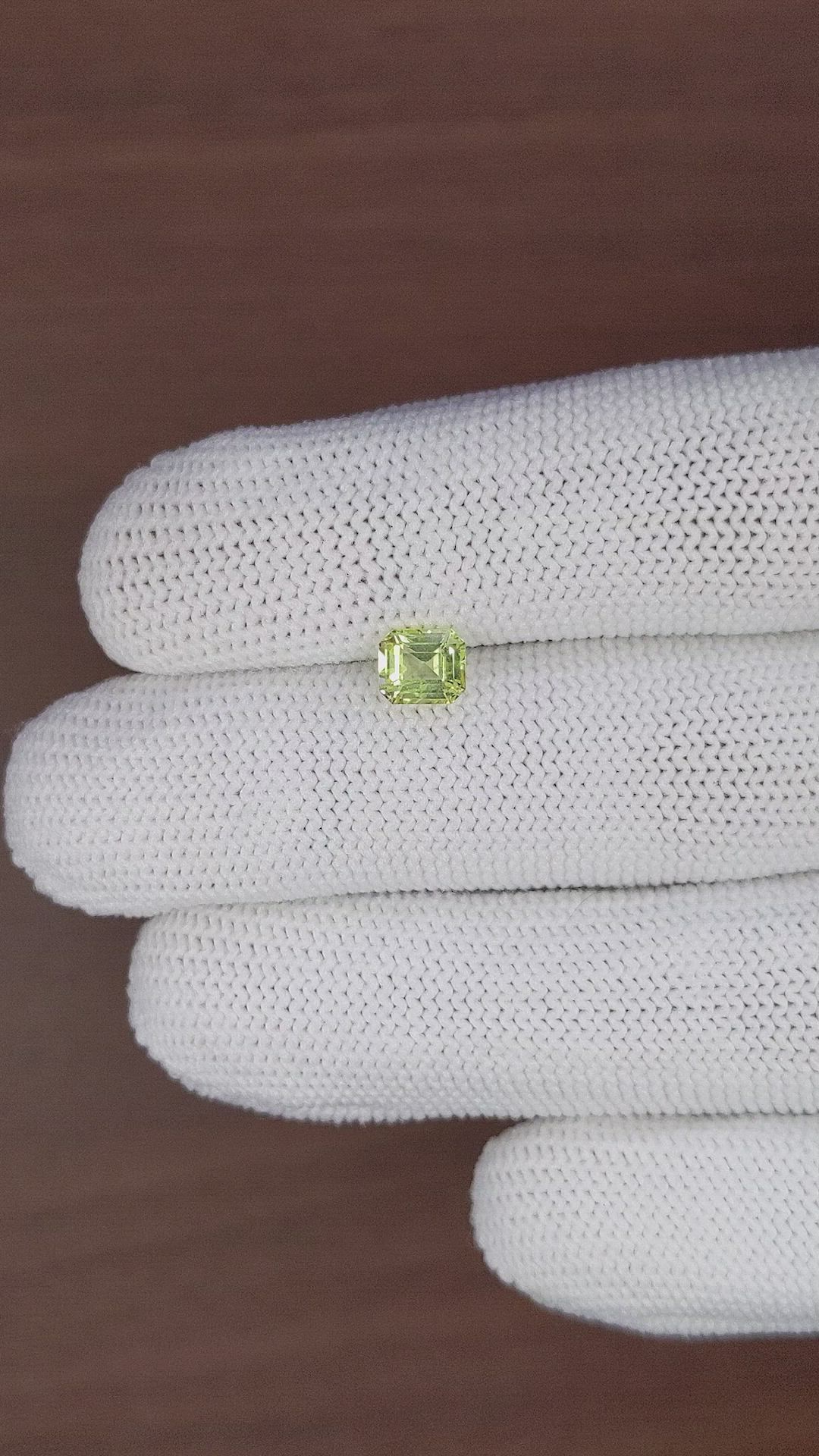 0.99 Ct. Yellowish Green Chrysoberyl from Tanzania Size Video