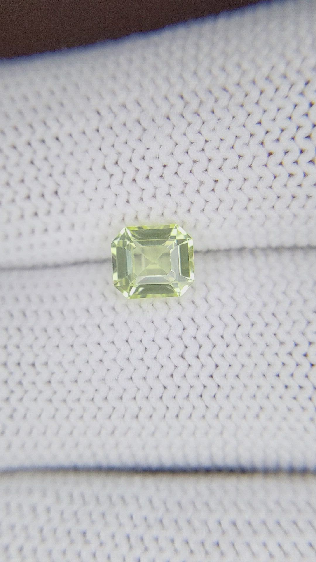 1.22 Ct. Yellowish Green Chrysoberyl from Tanzania Size Video