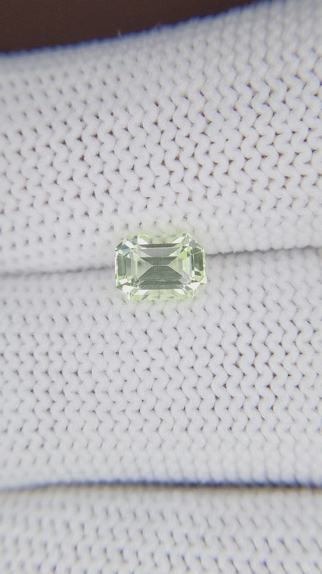 1.16 Ct. Yellowish Green Chrysoberyl from Tanzania Size Video