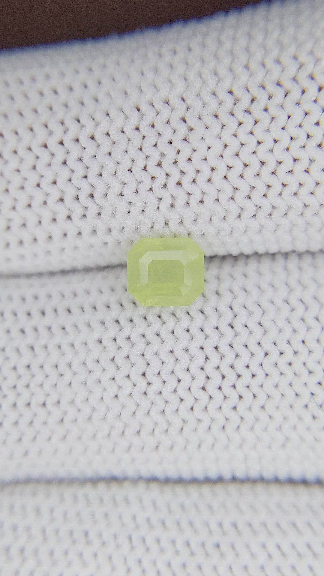 1.09 Ct. Yellowish Green Chrysoberyl from Tanzania Size Video