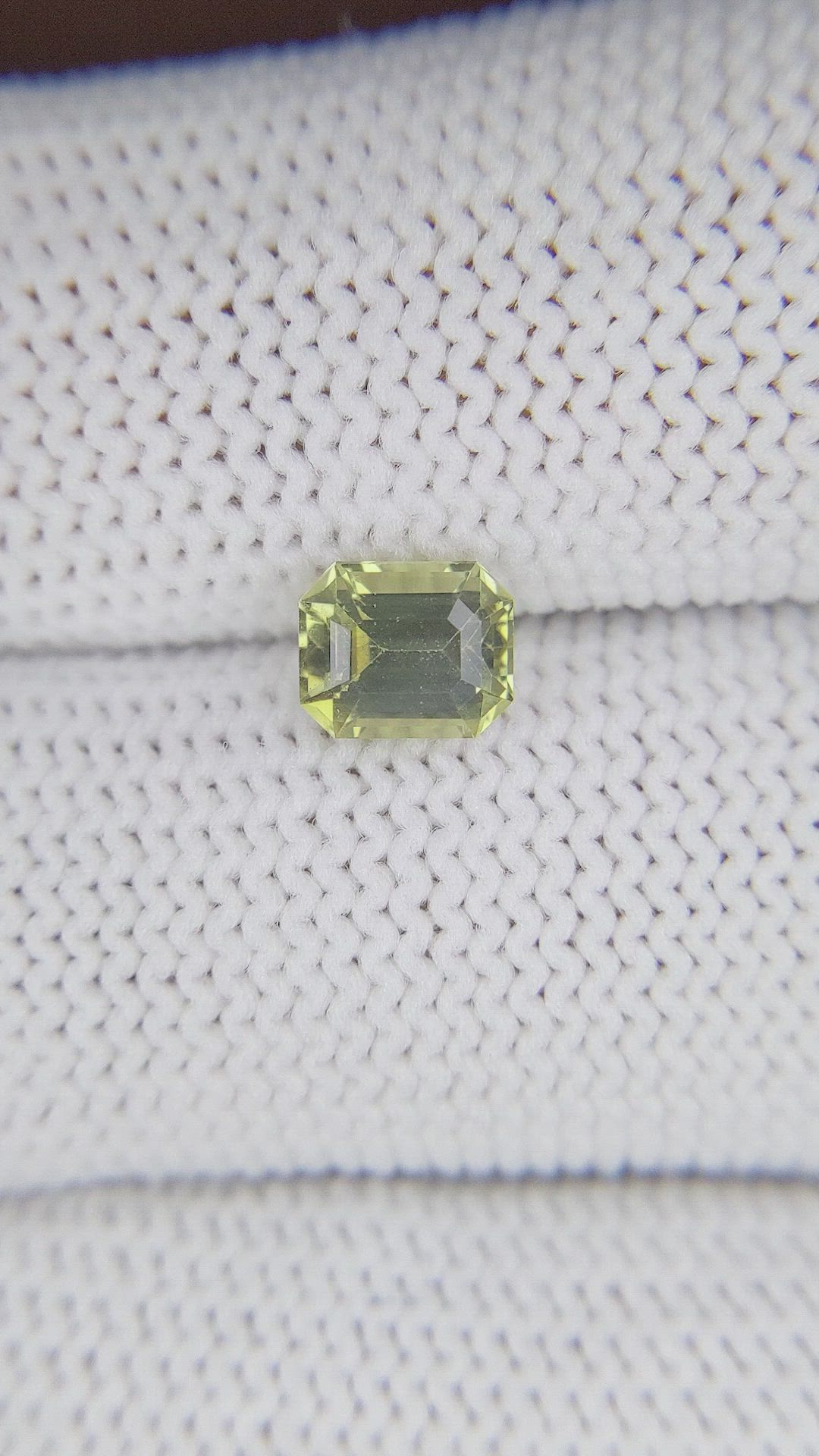 1.21 Ct. Yellowish Green Chrysoberyl from Tanzania Size Video