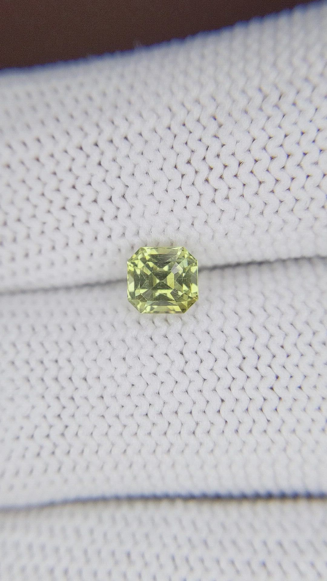 1.02 Ct. Yellowish Green Chrysoberyl from Tanzania Size Video