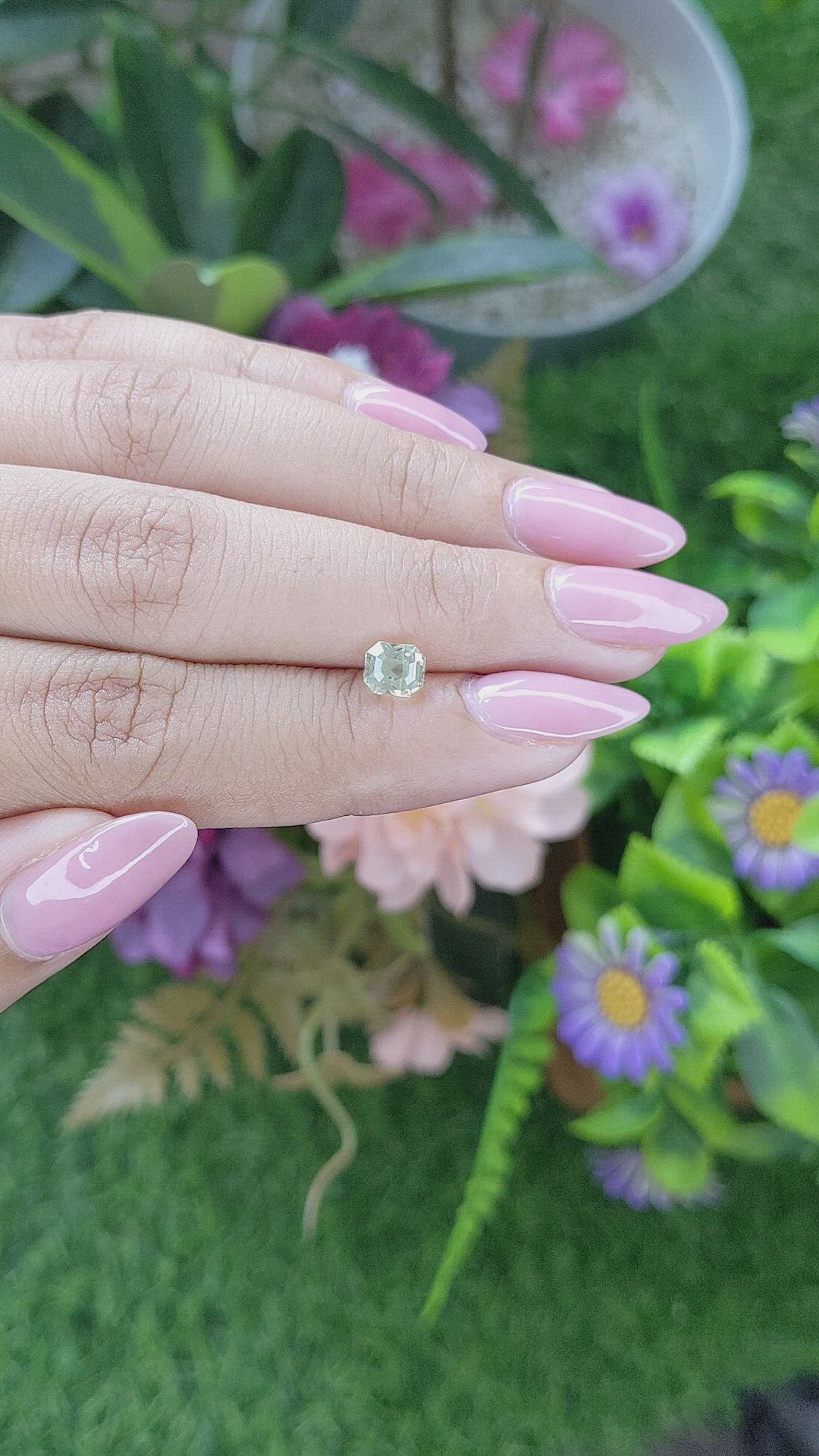 1.00 Ct. Greenish Yellow Chrysoberyl from Tanzania Size Video