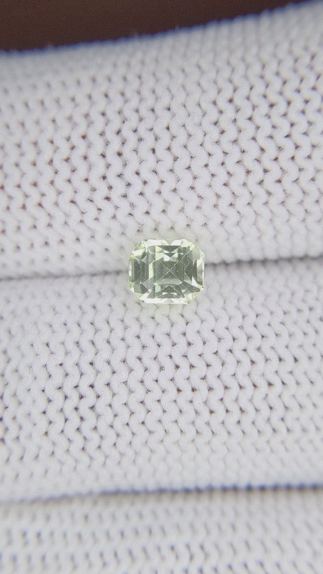1.00 Ct. Greenish Yellow Chrysoberyl from Tanzania Size Video