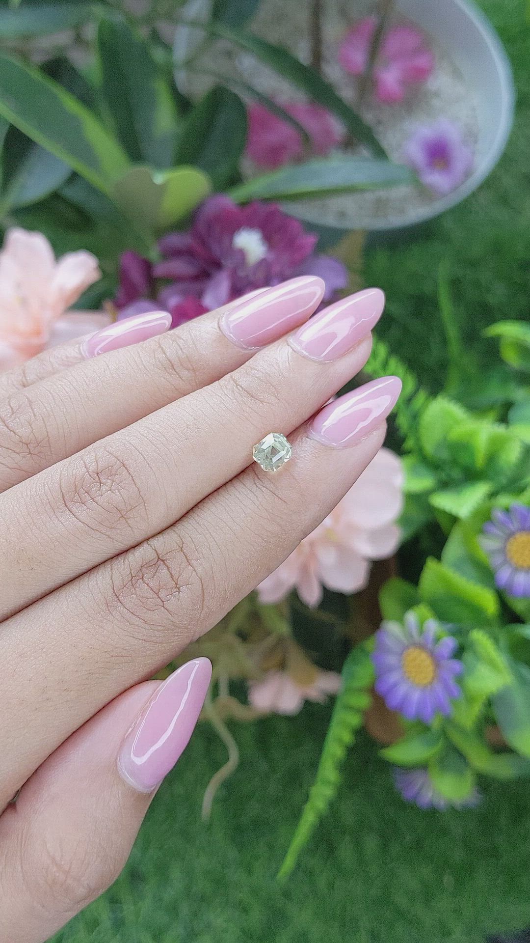 1.00 Ct. Greenish Yellow Chrysoberyl from Tanzania Size Video