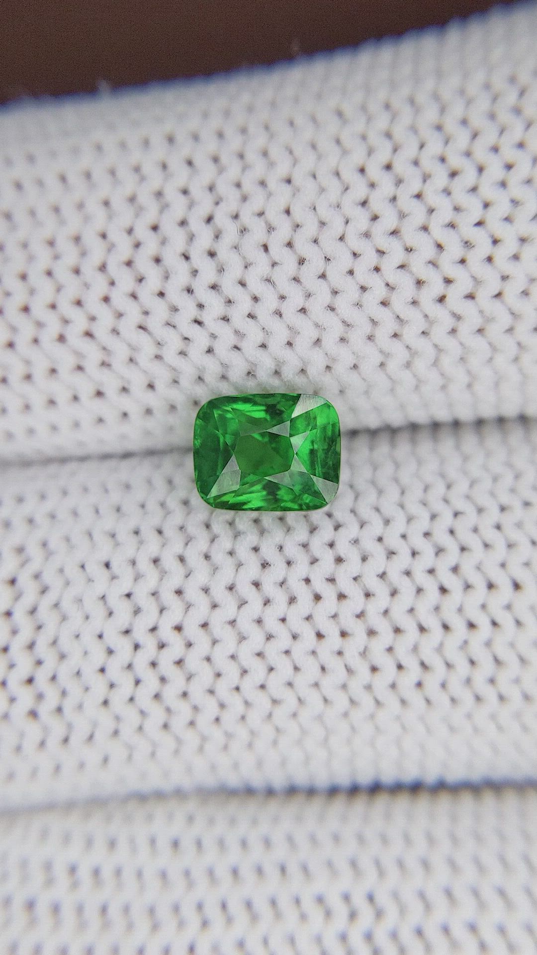 1.55 Ct. Tsavorite Garnet from Tanzania Size Video