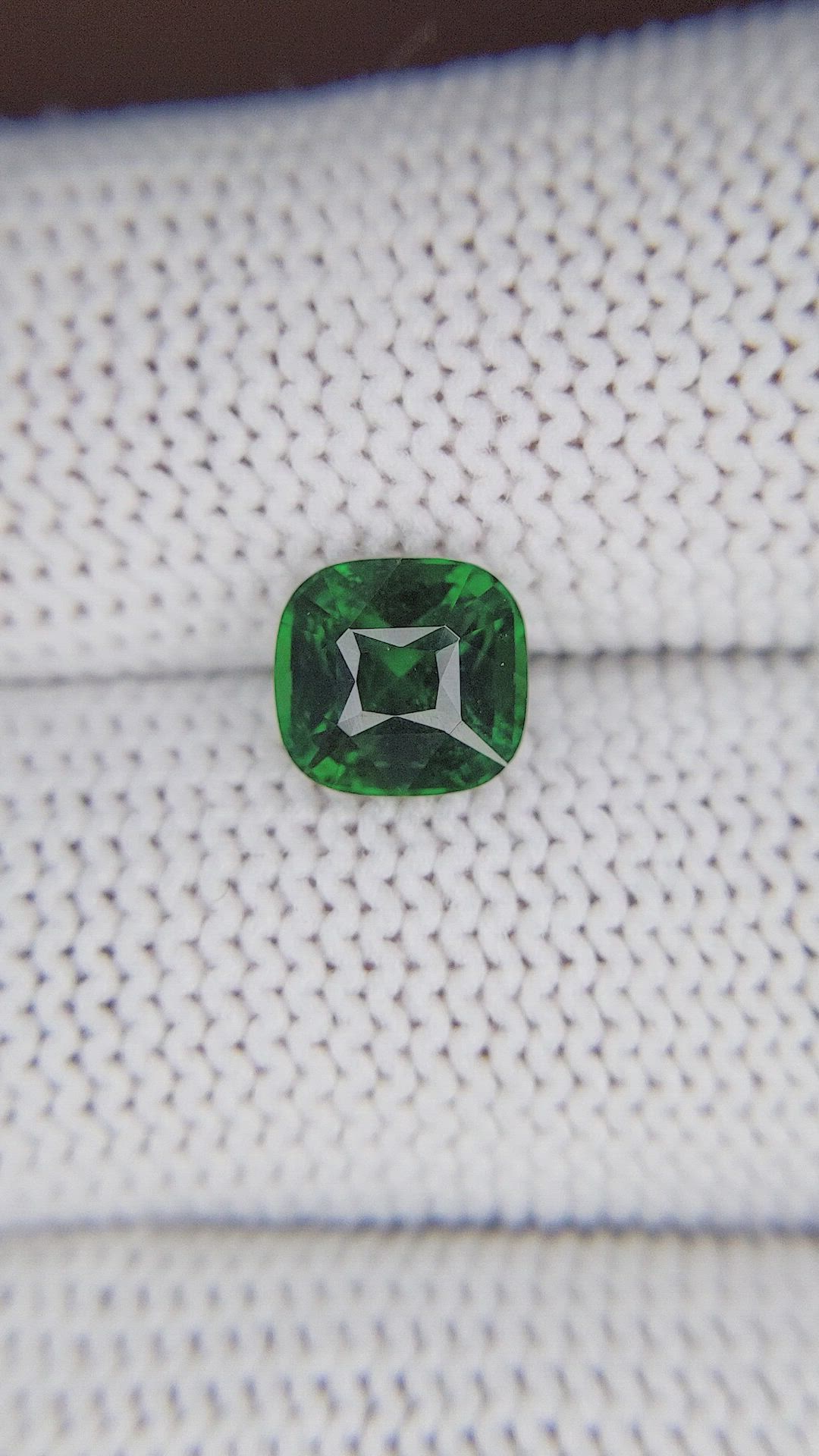 2.10 Ct. Tsavorite Garnet from Tanzania Size Video