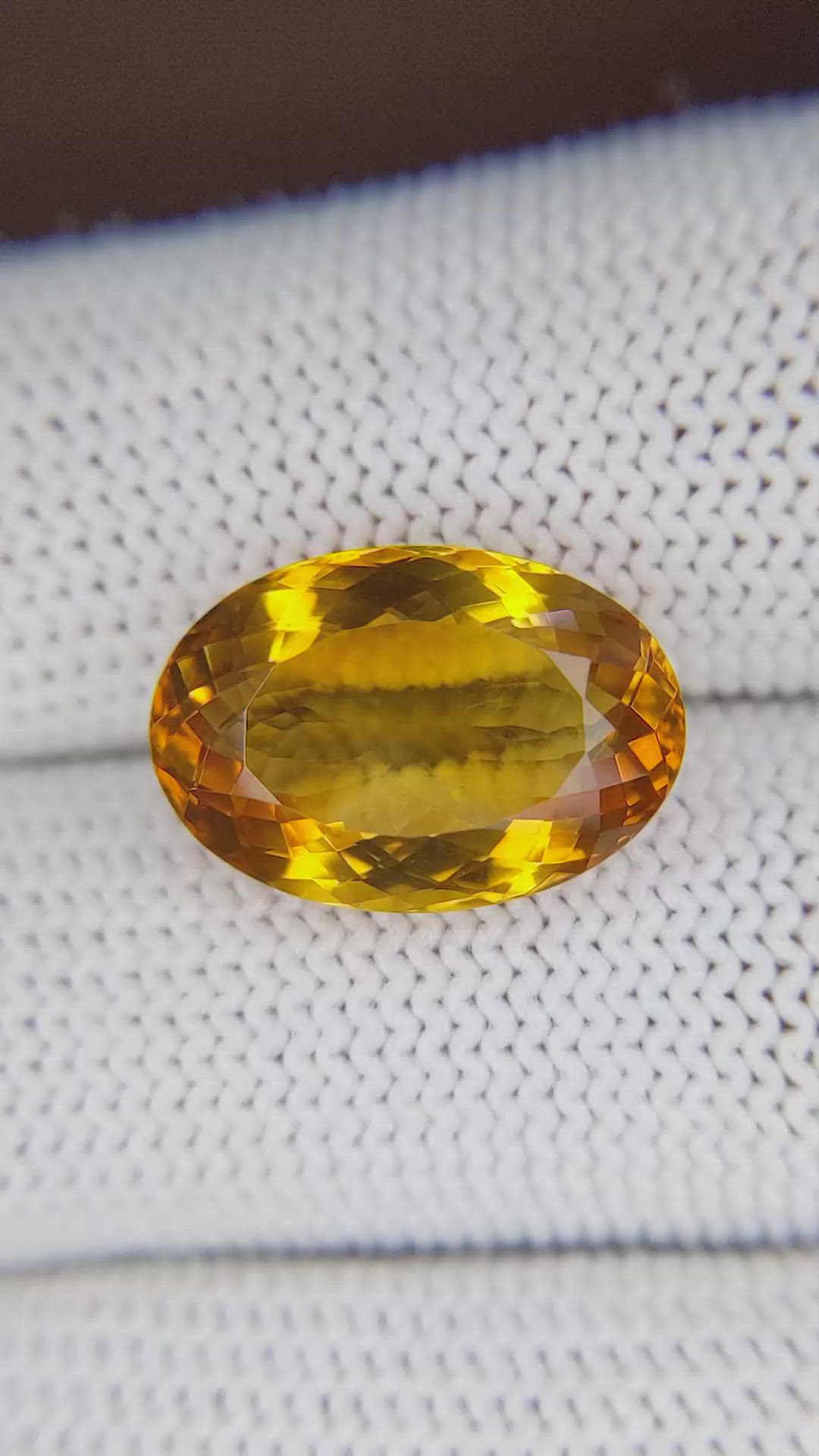 8.46 Ct. Citrine from Ceylon (Sri Lanka) Size Video