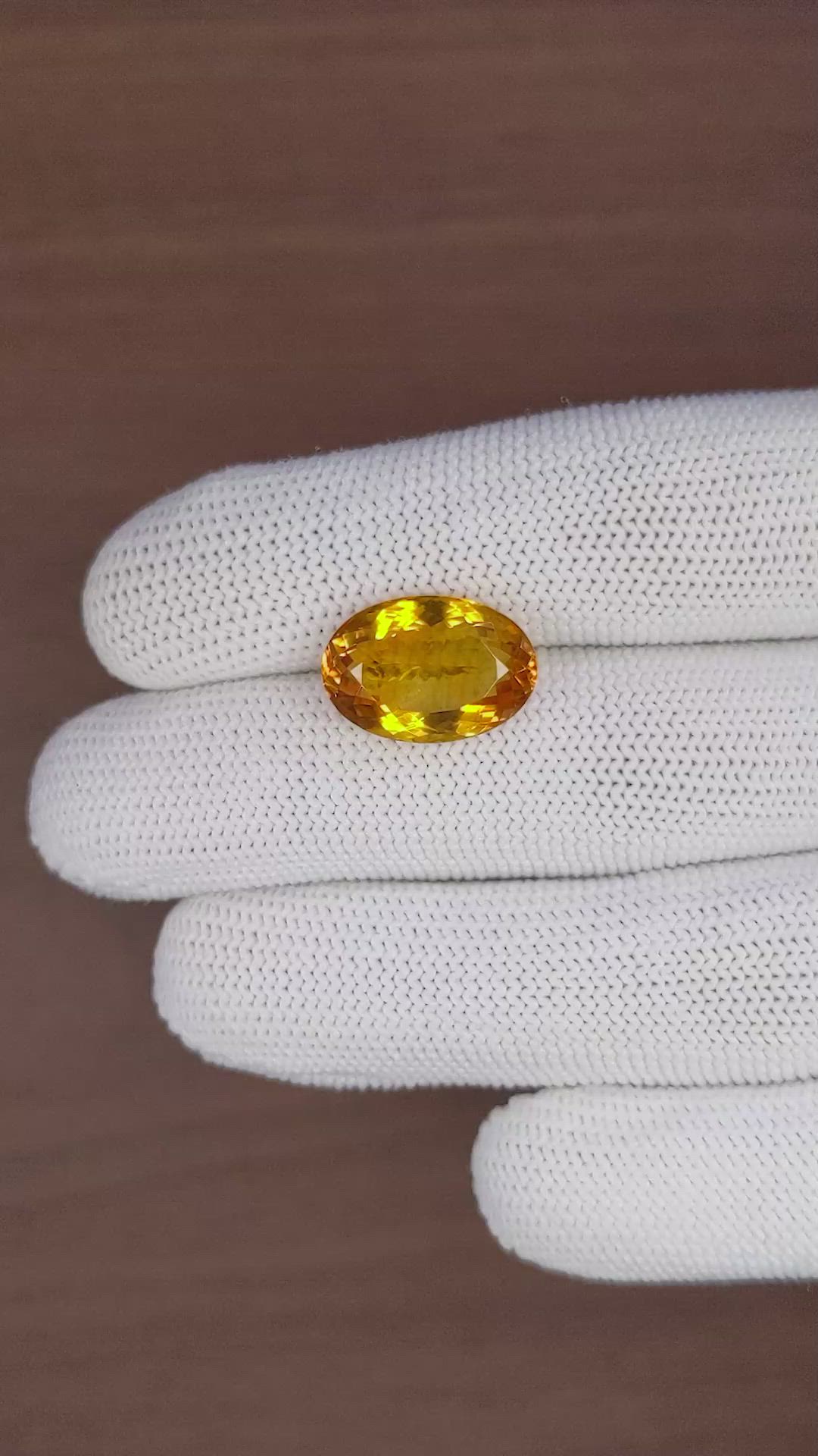 8.46 Ct. Citrine from Ceylon (Sri Lanka) Size Video