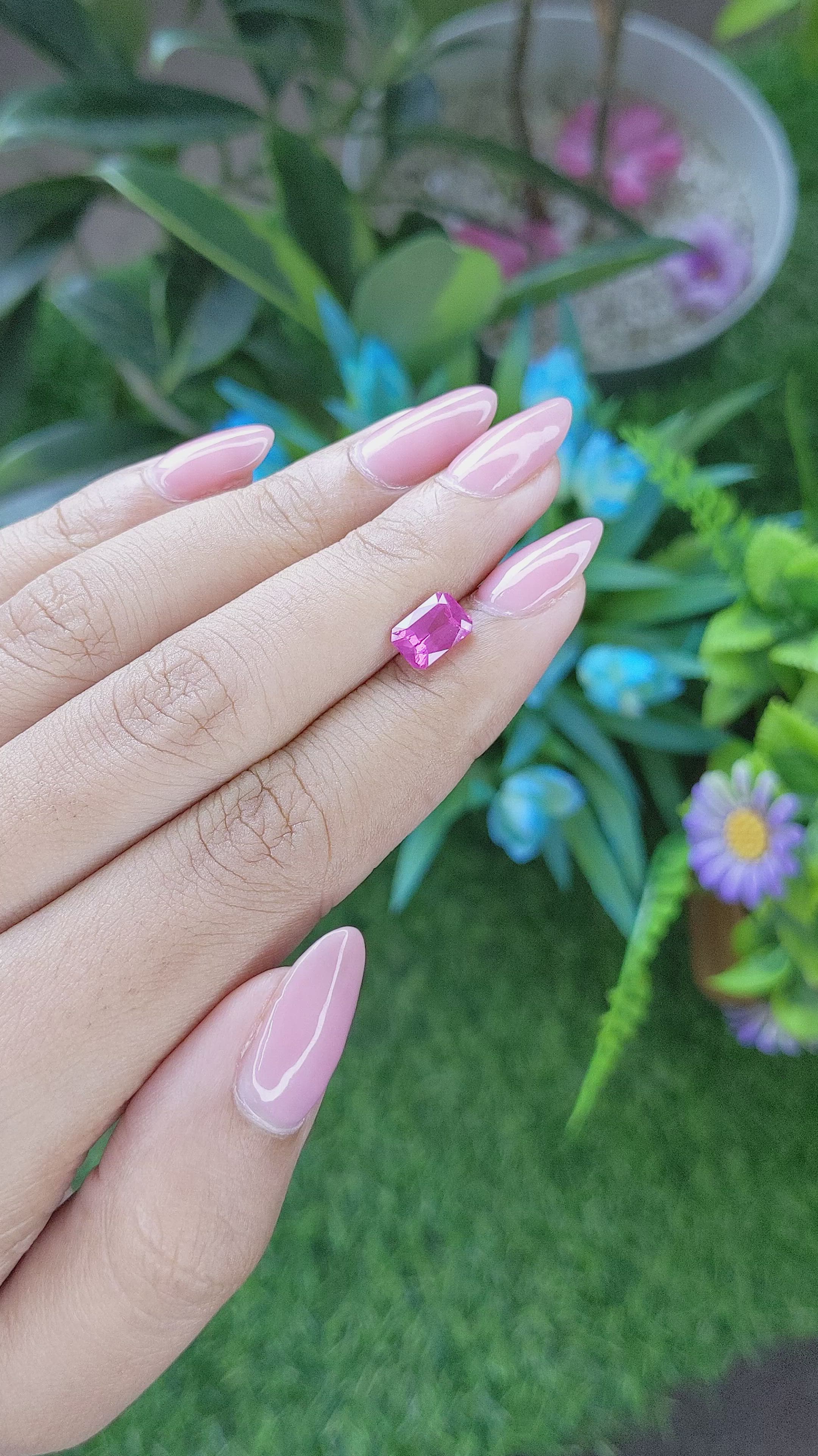 1.60 Ct. Pink Spinel from Tanzania Size Video