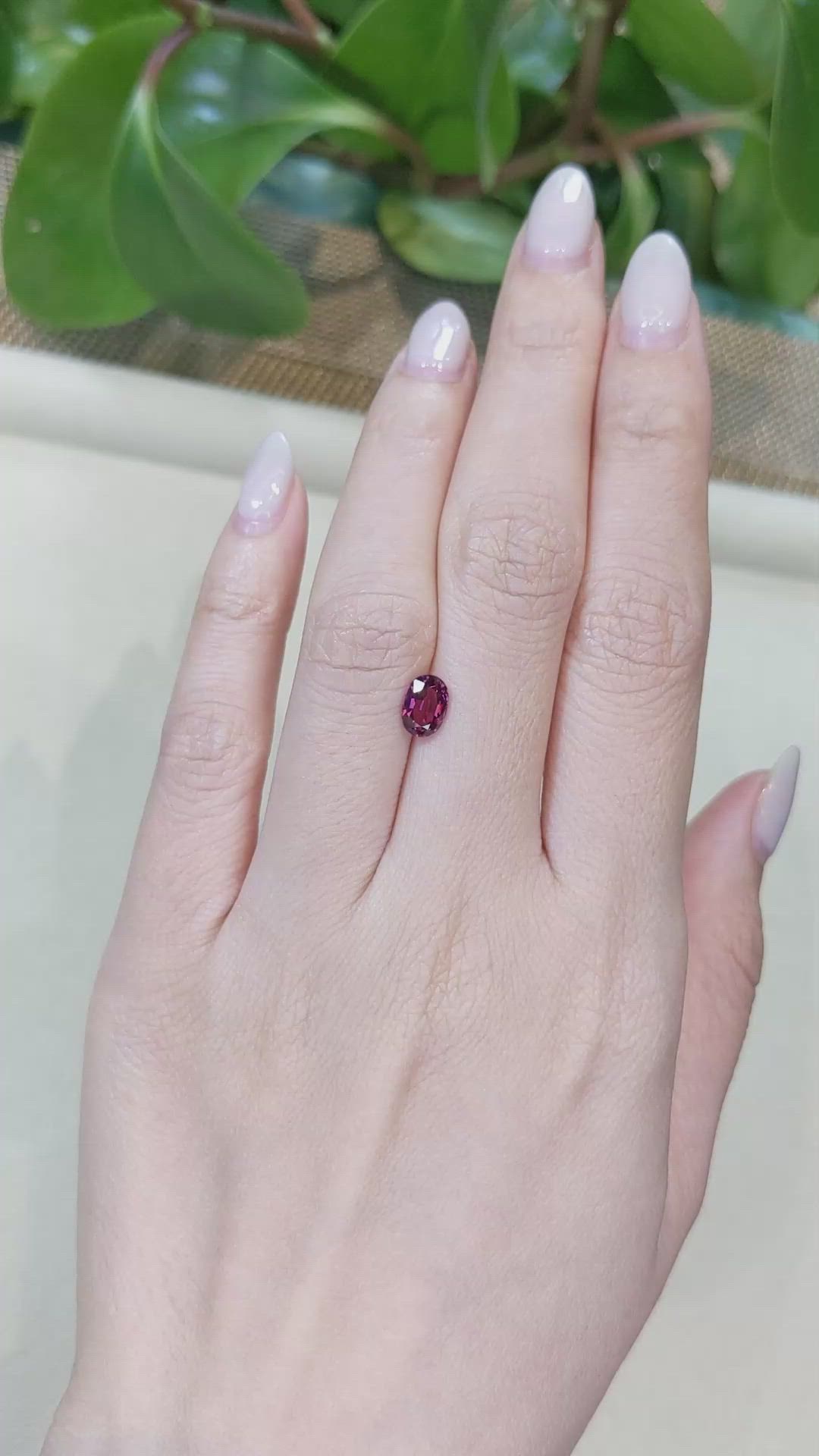 1.15 Ct. Rhodolite Garnet from Mozambique Size Video