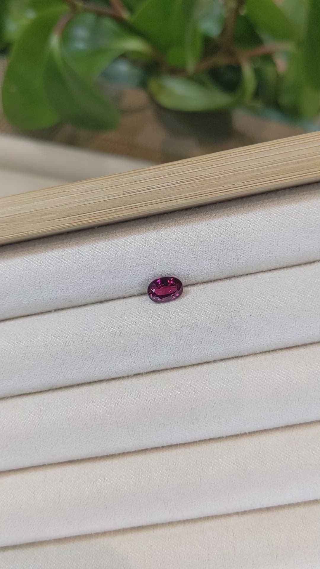 1.15 Ct. Rhodolite Garnet from Mozambique Size Video