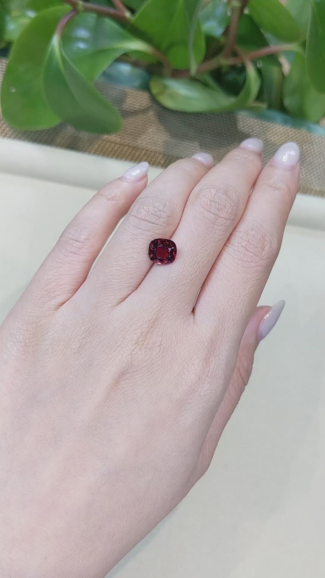2.79 Ct. Garnet from Mozambique Size Video