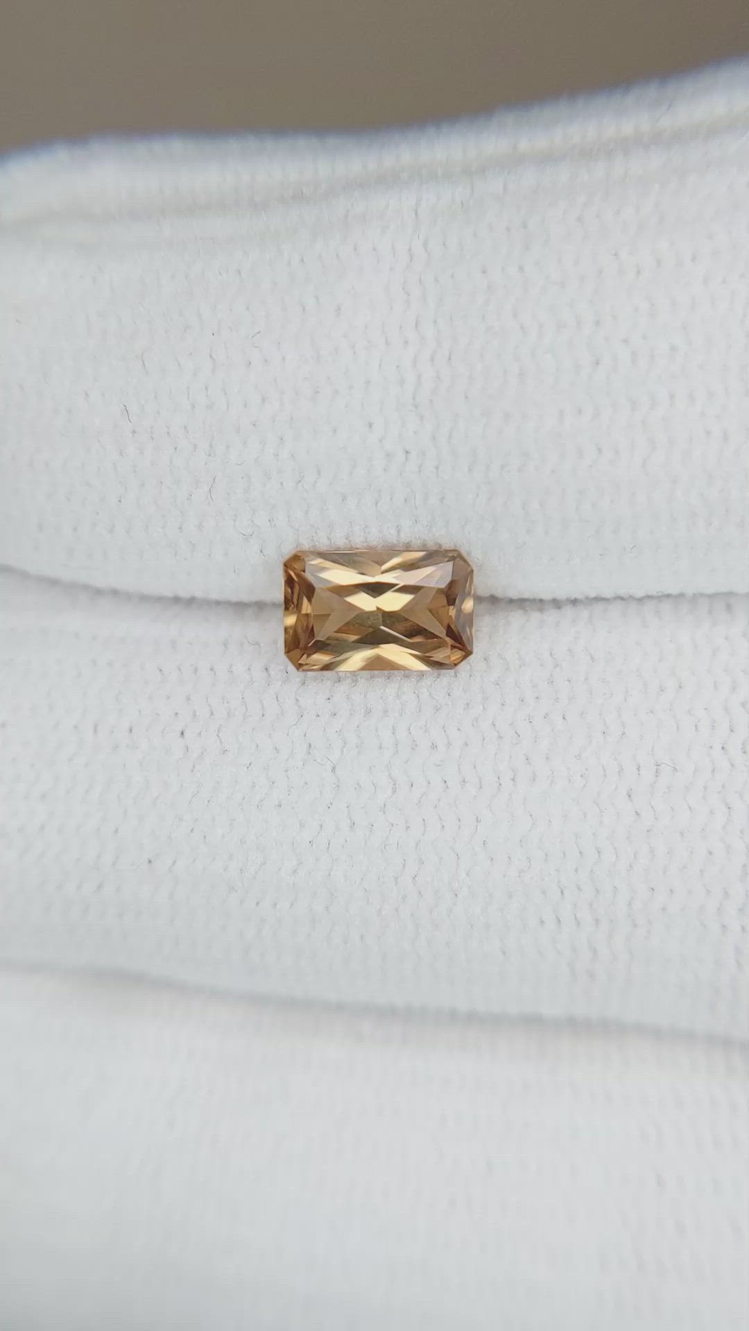 1.34 Ct. Zircon from Tanzania Size Video