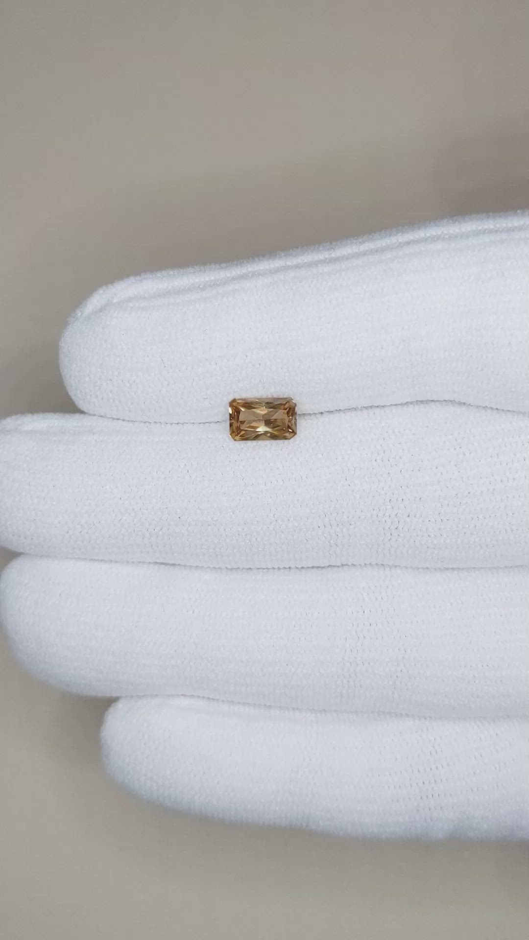 1.34 Ct. Zircon from Tanzania Size Video