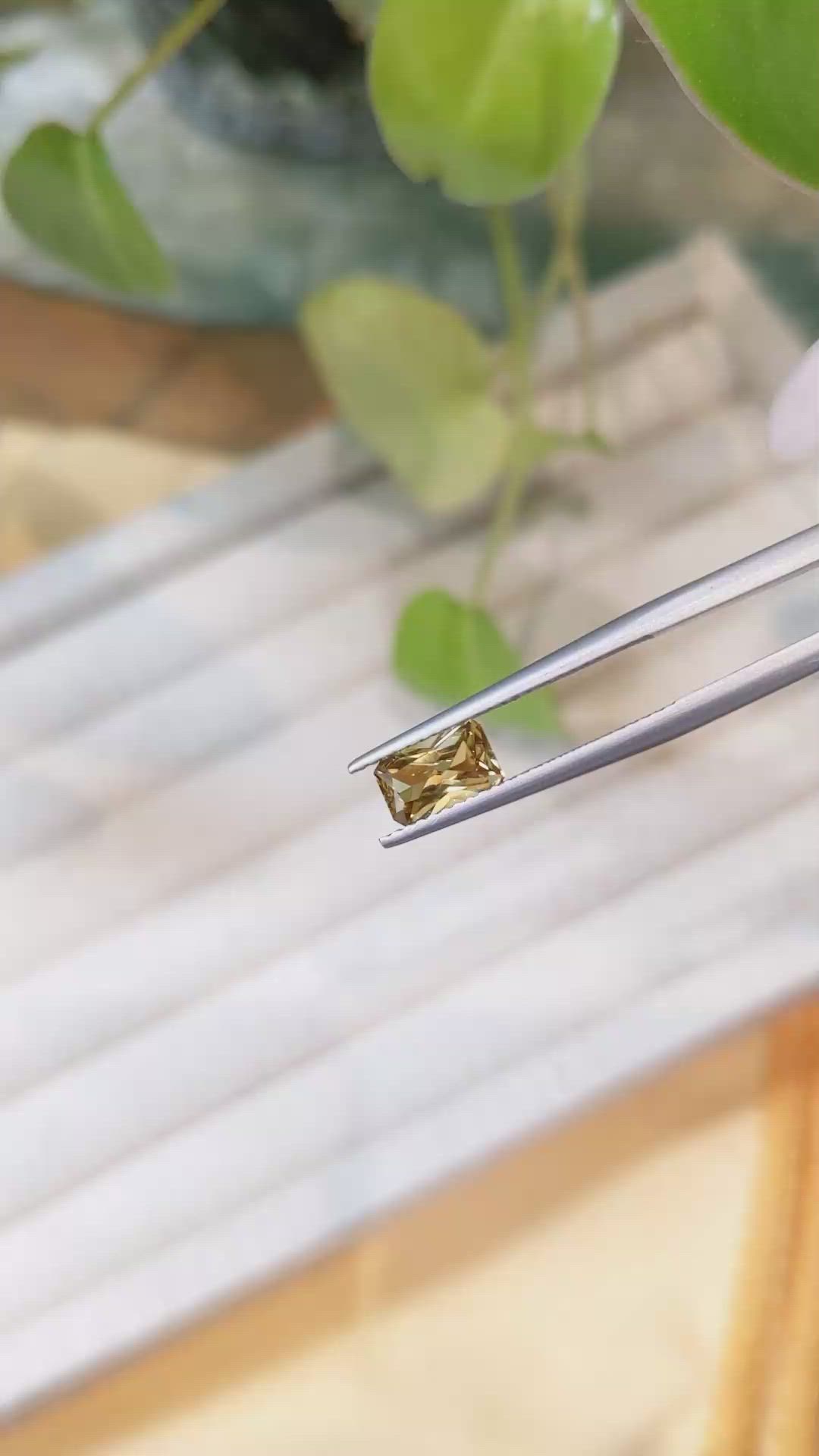 1.34 Ct. Zircon from Tanzania Size Video