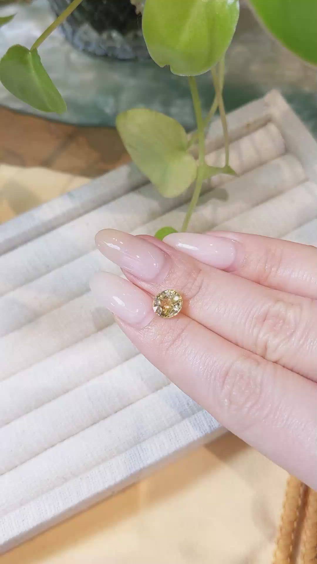 2.74 Ct. Zircon from Tanzania Size Video