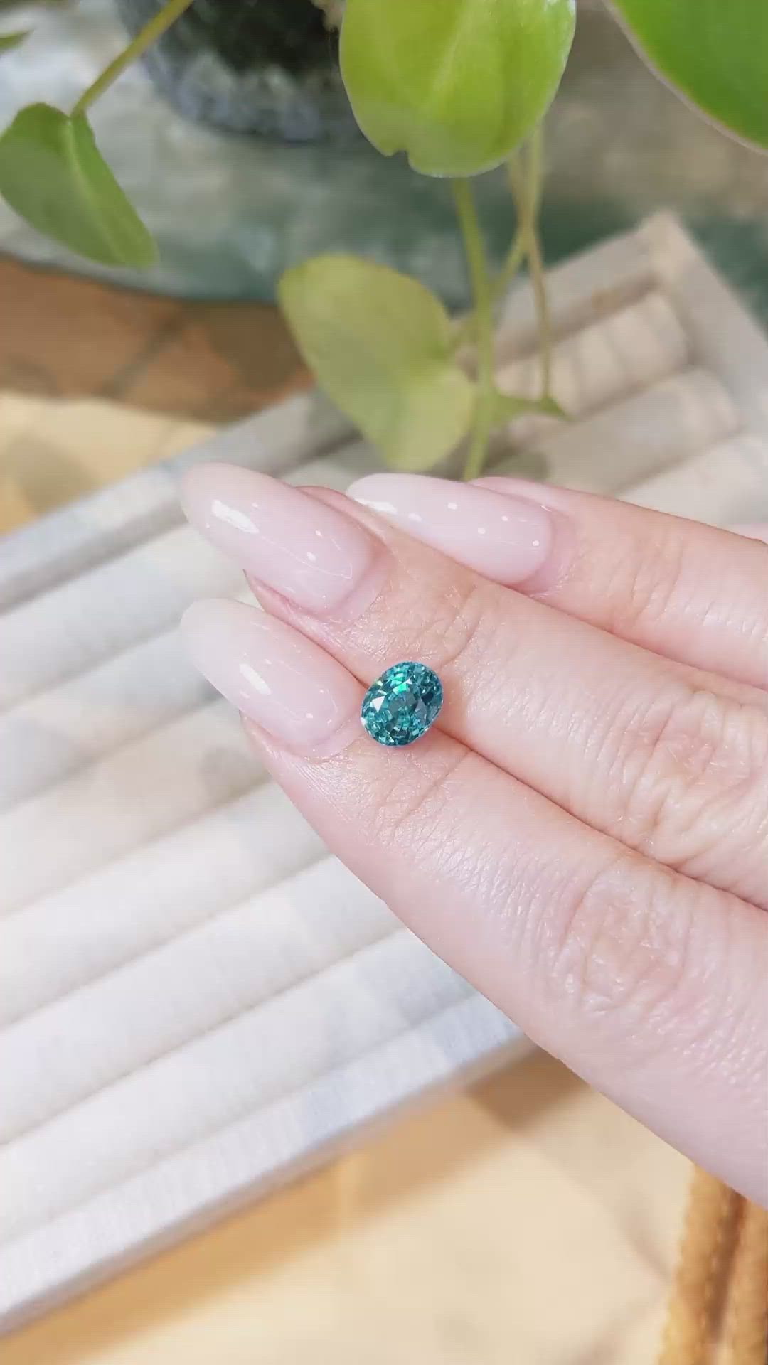 2.82 Ct. Zircon from Cambodia Size Video