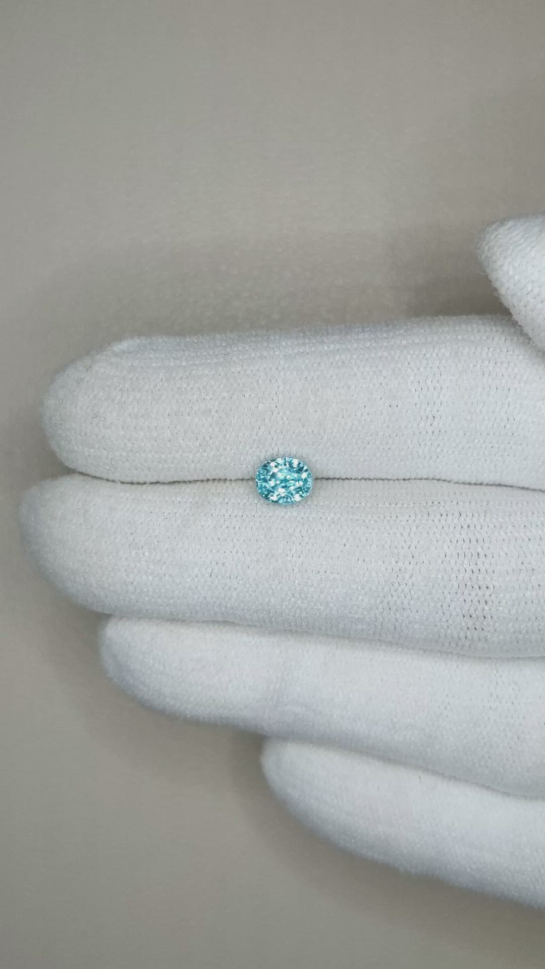 1.07 Ct. Zircon from Cambodia Size Video