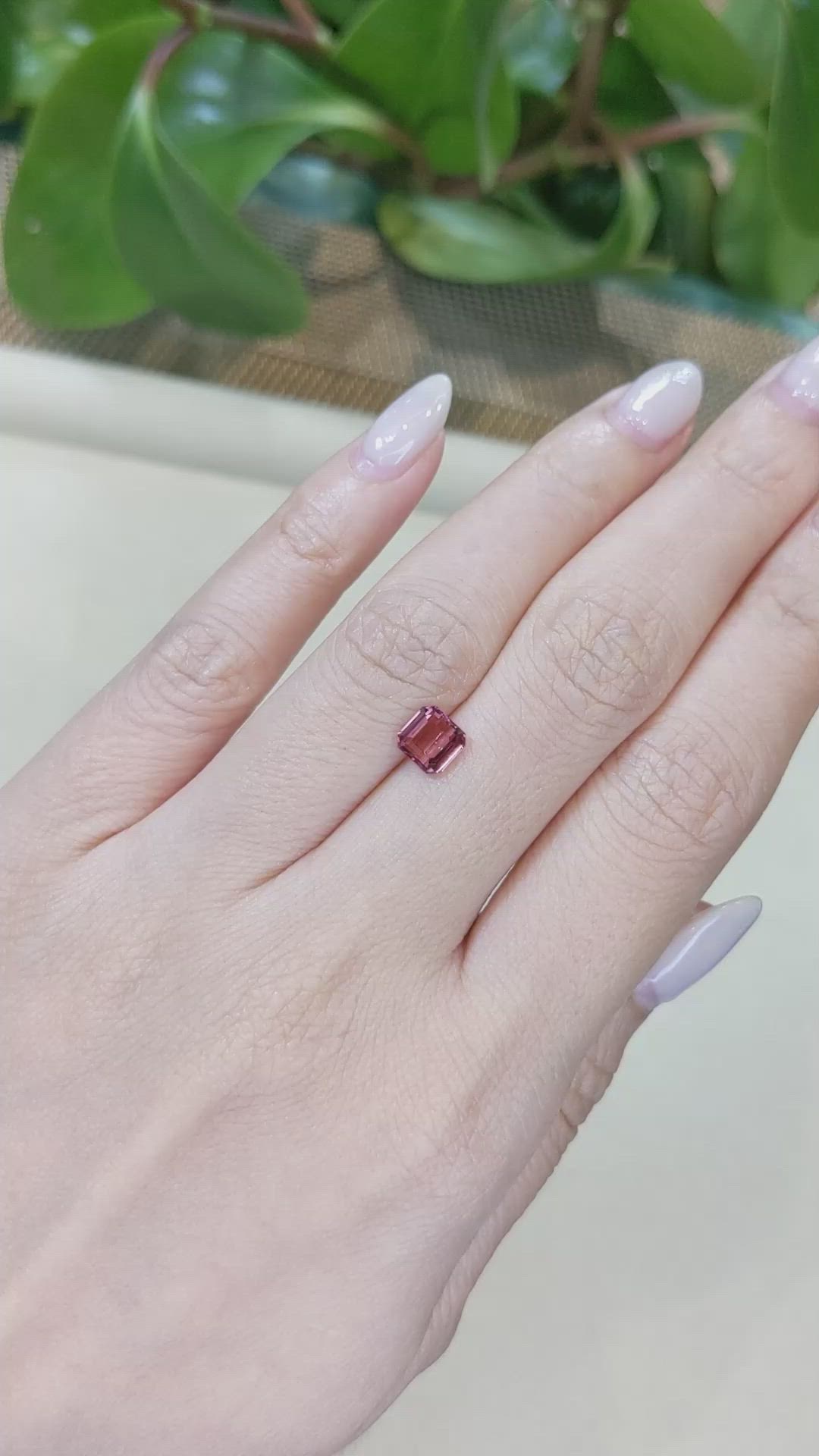 1.09 Ct. Pink Tourmaline from Mozambique Size Video