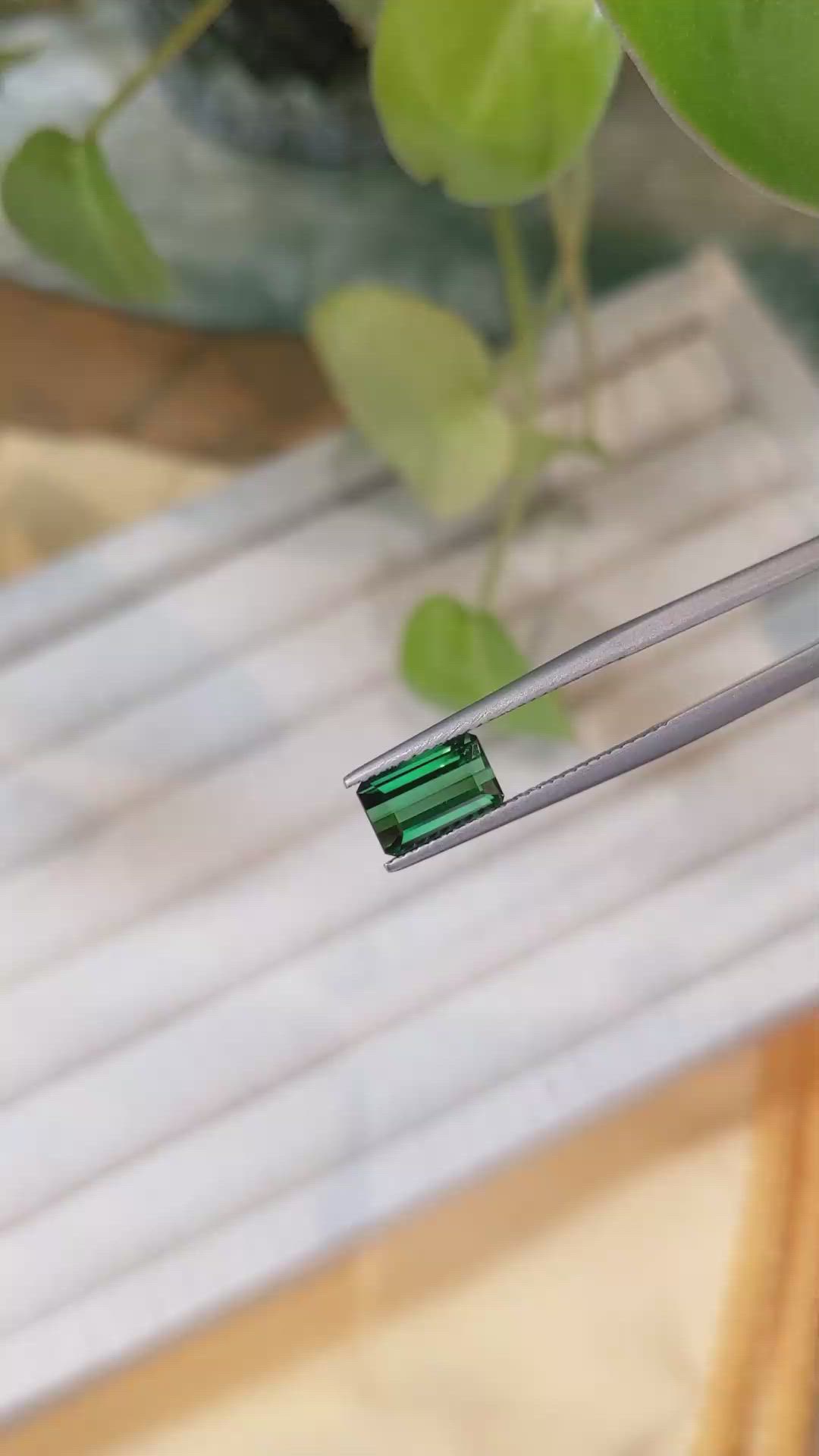 1.36 Ct. Green Tourmaline from Mozambique Size Video