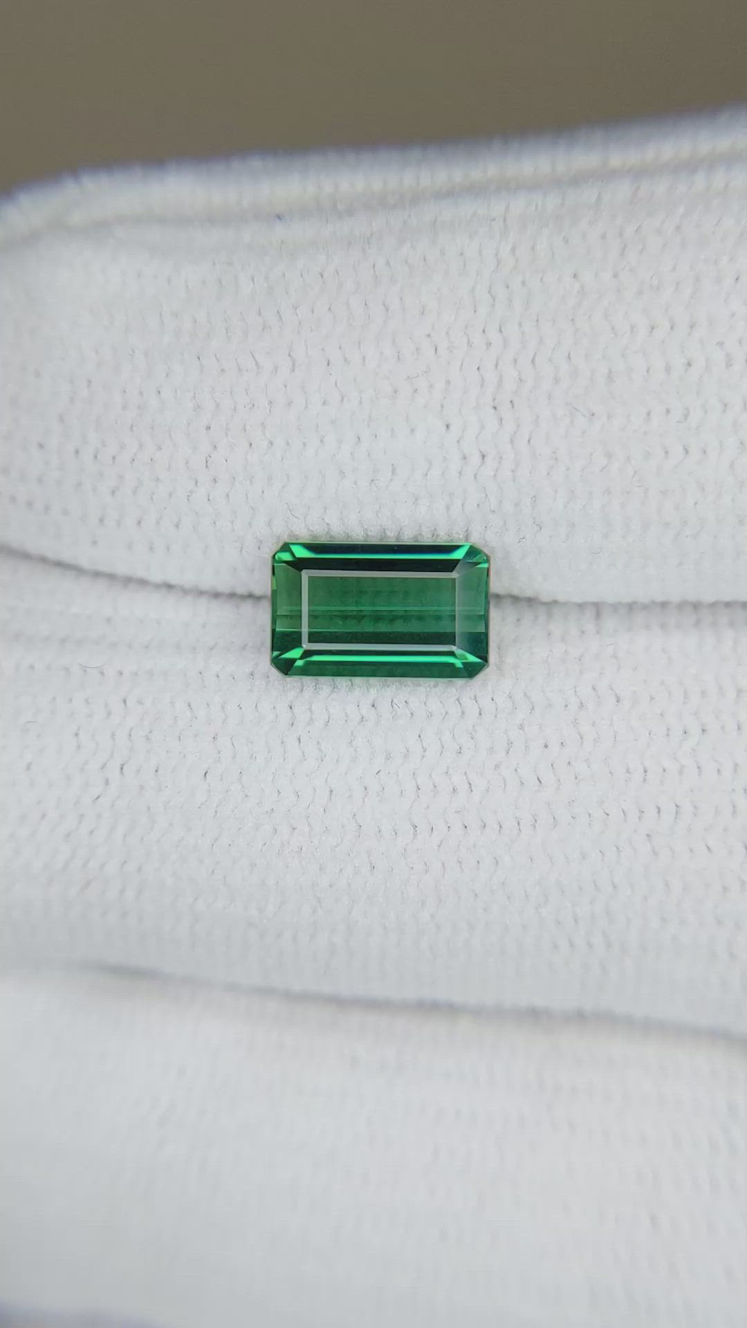 1.36 Ct. Green Tourmaline from Mozambique Size Video
