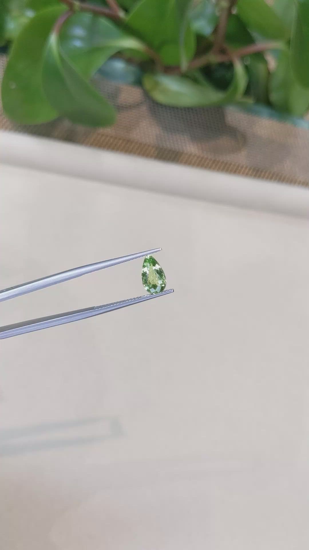 1.68 Ct. Green Tourmaline from Mozambique Size Video