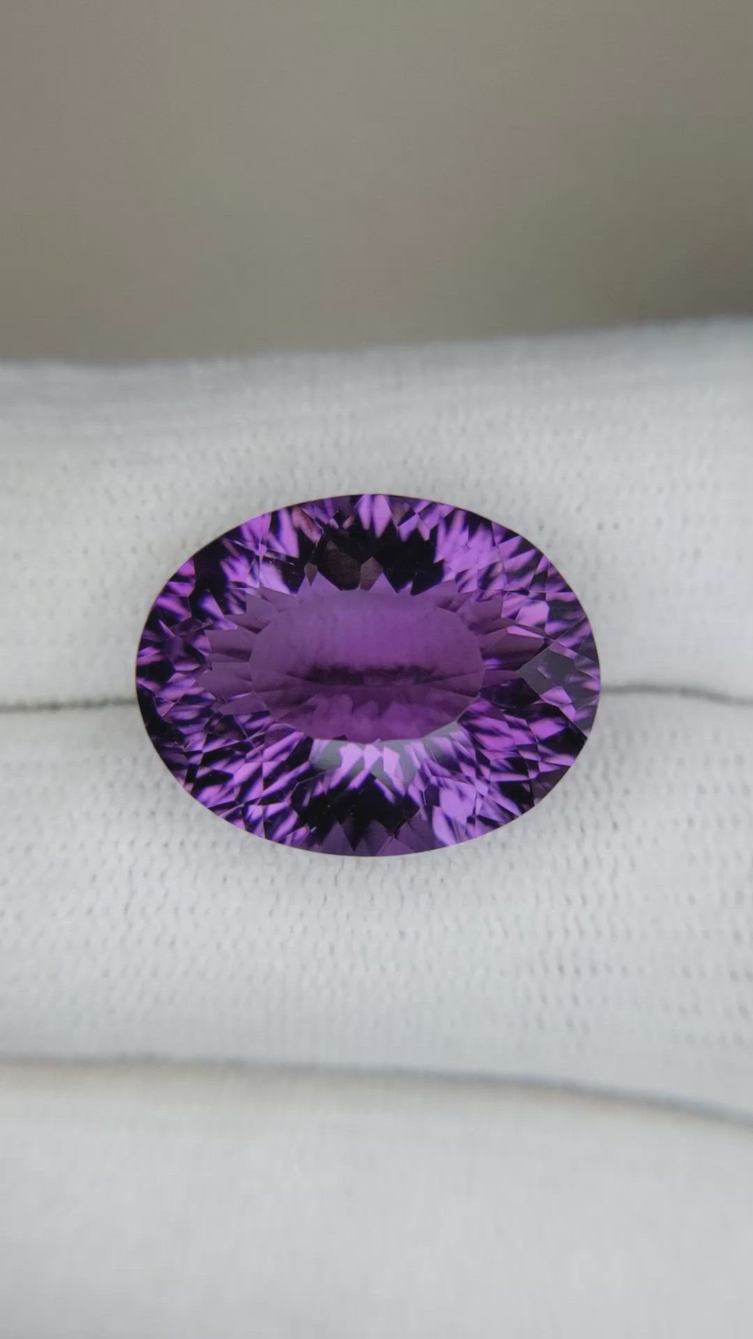12.14 Ct. Purple Amethyst from Brazil Size Video