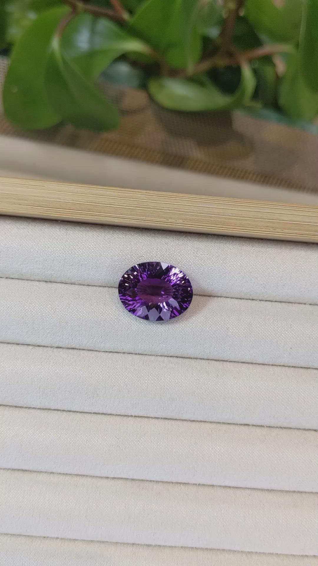 12.14 Ct. Purple Amethyst from Brazil Size Video