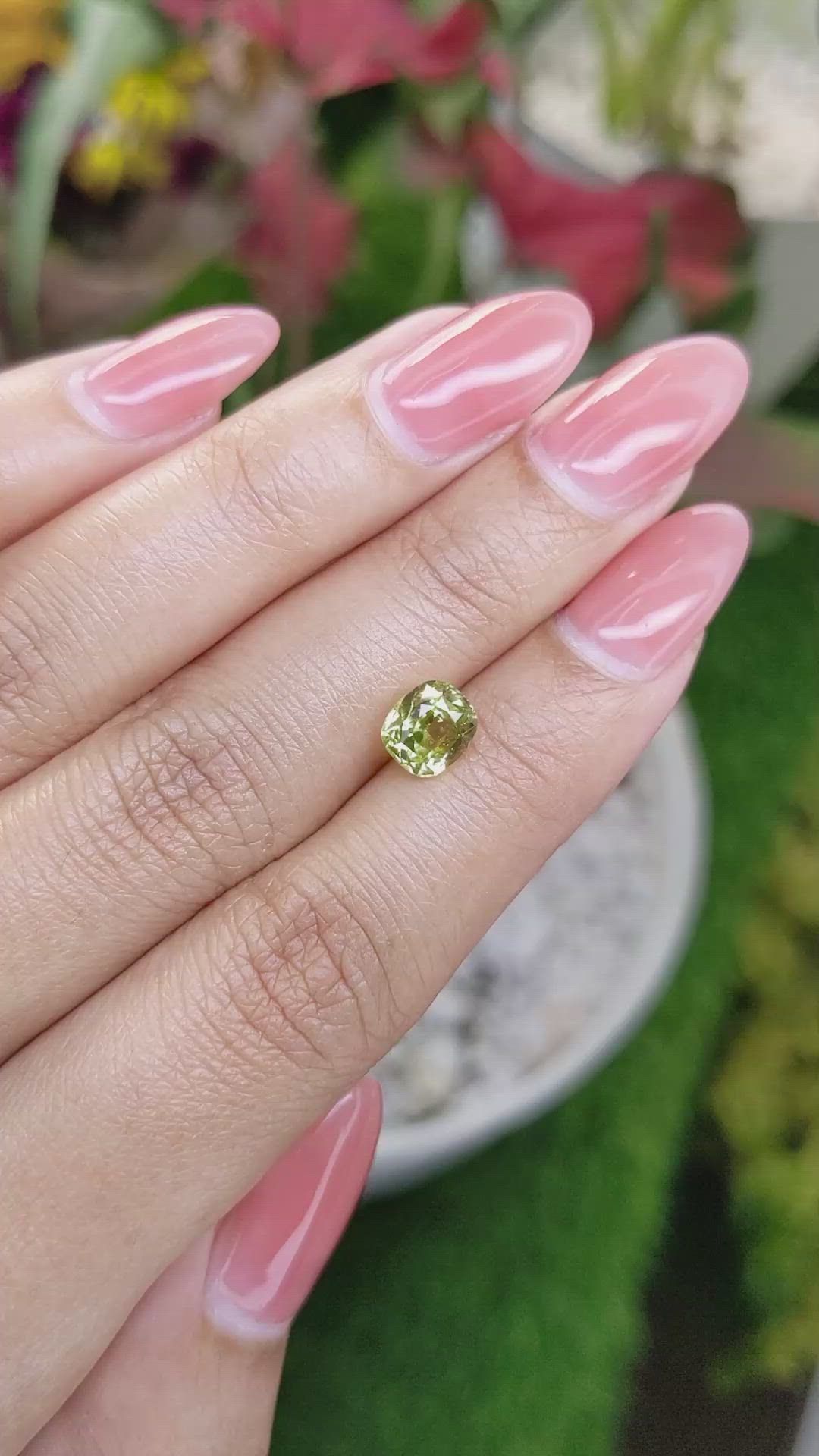 1.92 Ct. Chrysoberyl from Ceylon (Sri Lanka) Size Video