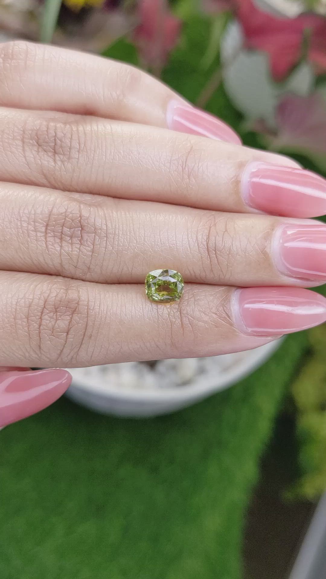 1.92 Ct. Chrysoberyl from Ceylon (Sri Lanka) Size Video