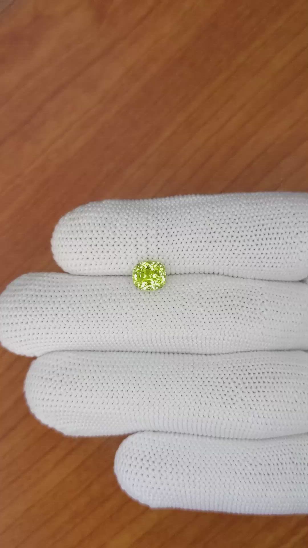 1.92 Ct. Chrysoberyl from Ceylon (Sri Lanka) Size Video