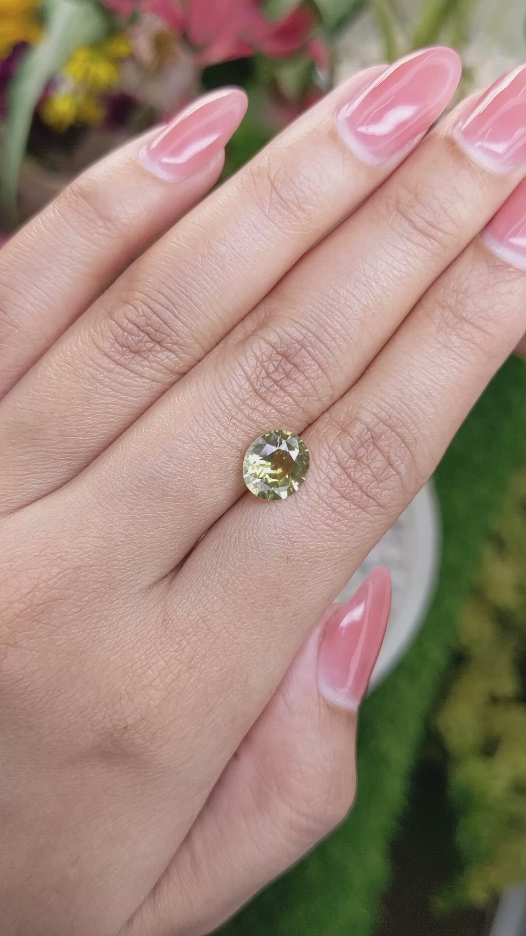 2.59 Ct. Chrysoberyl from Ceylon (Sri Lanka) Size Video