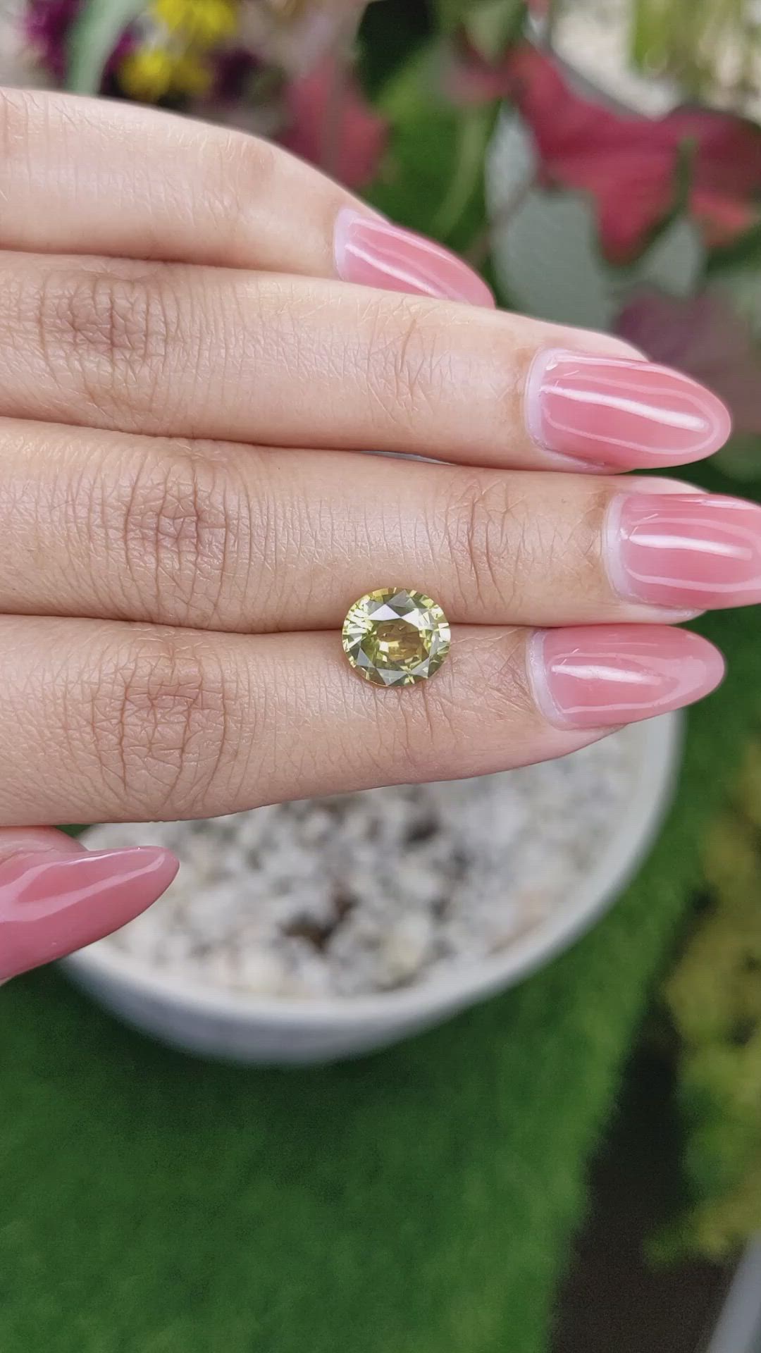 2.59 Ct. Chrysoberyl from Ceylon (Sri Lanka) Size Video