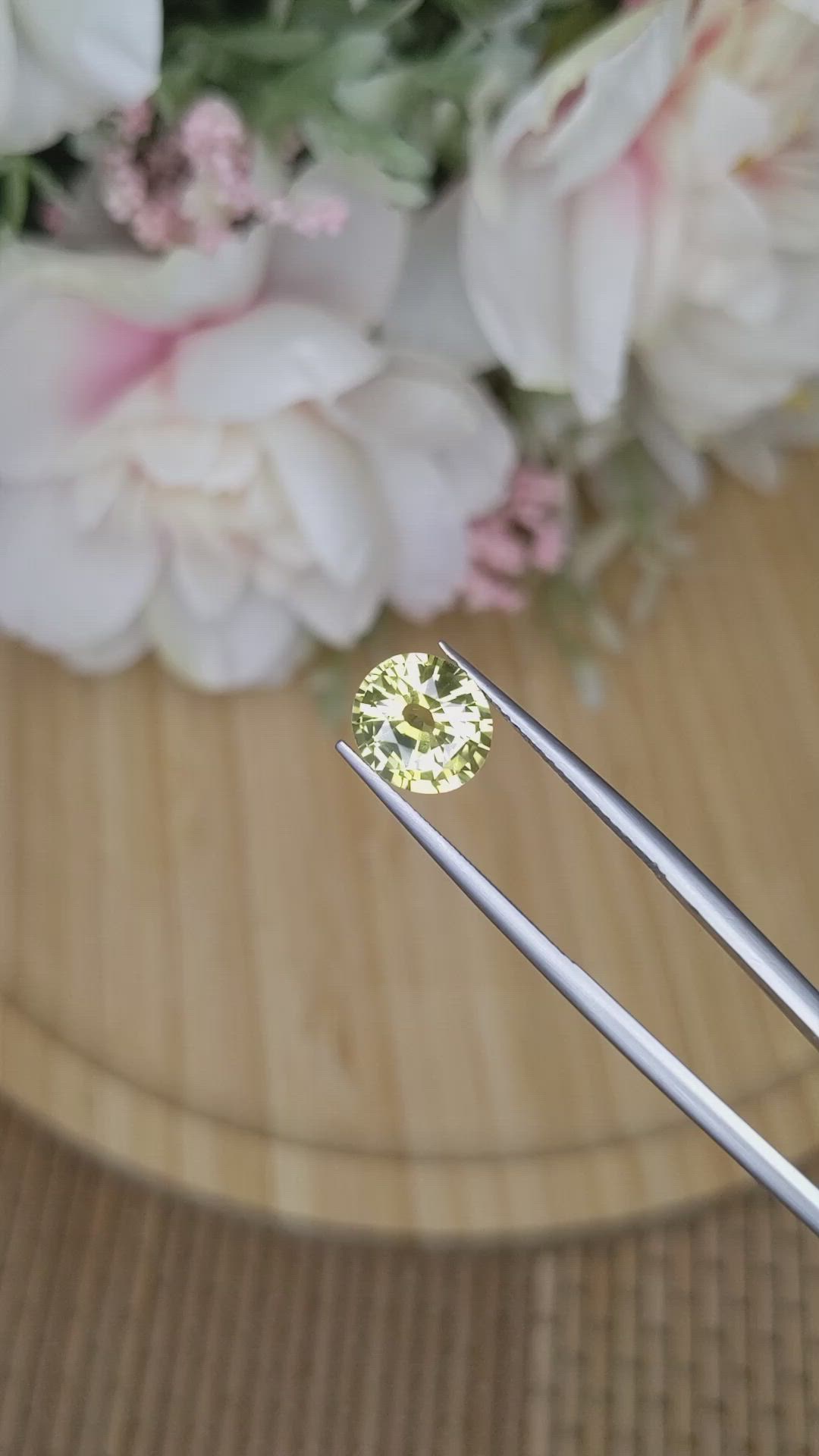 2.59 Ct. Chrysoberyl from Ceylon (Sri Lanka) Size Video