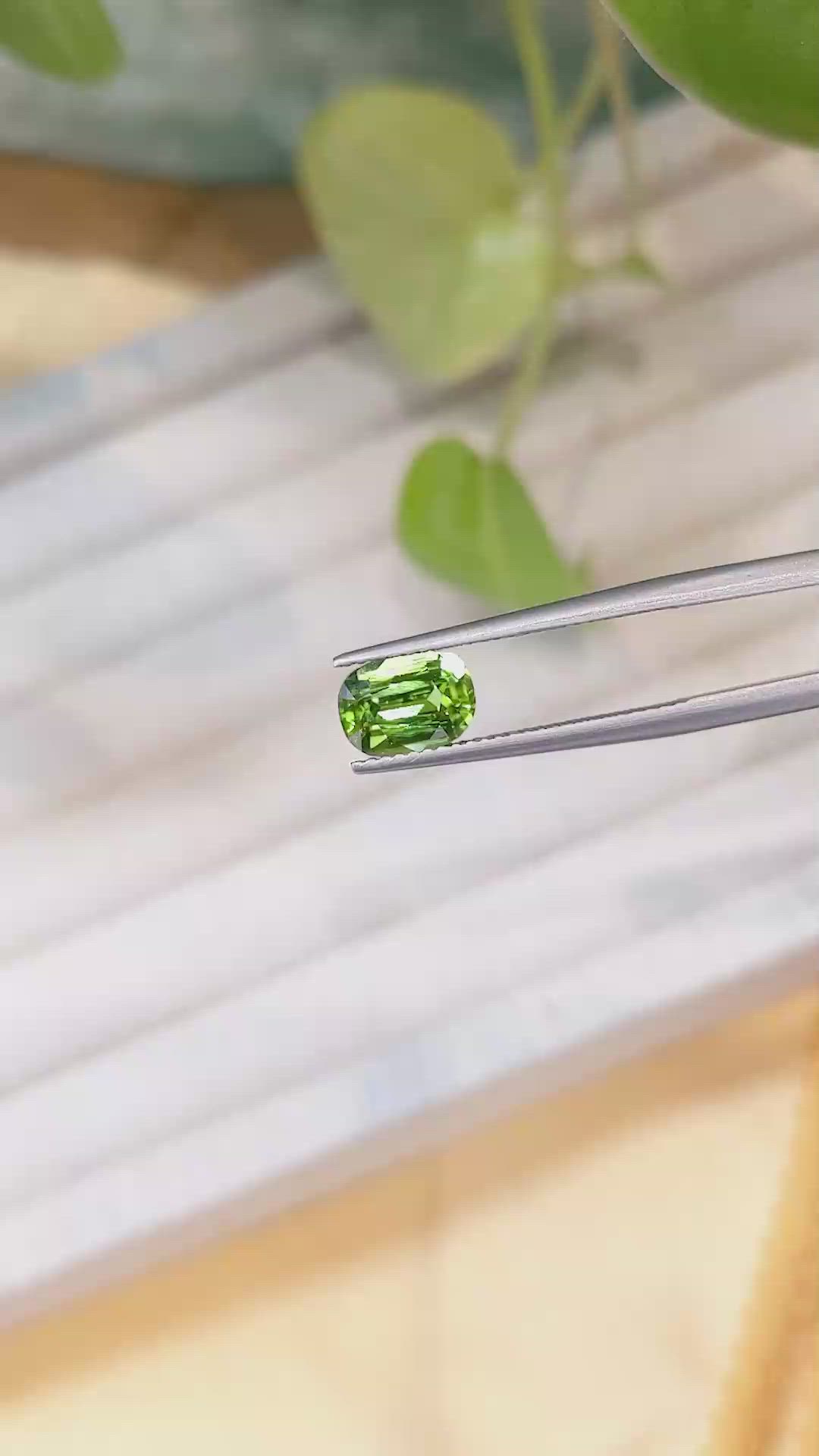 1.72 Ct. Peridot from Afghanistan Size Video