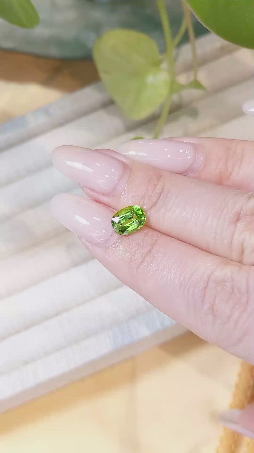 1.72 Ct. Peridot from Afghanistan Size Video