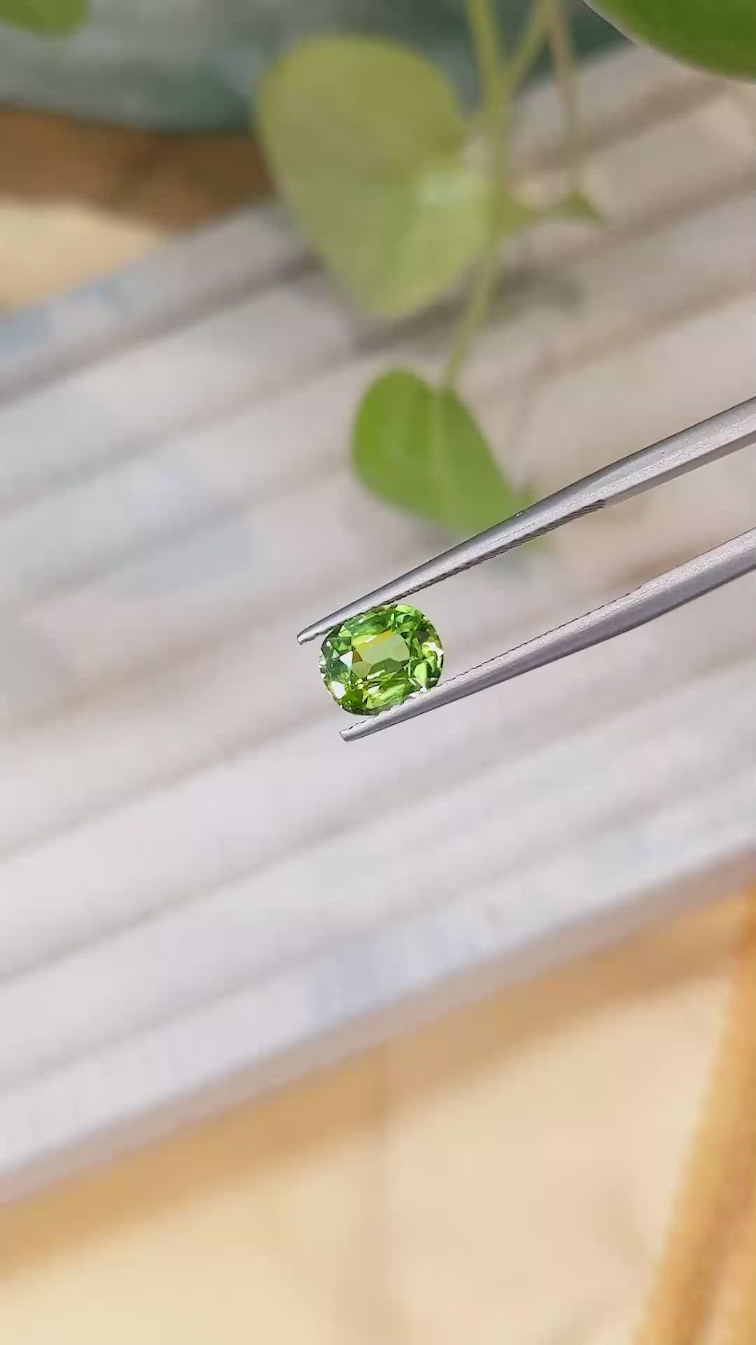1.46 Ct. Peridot from Afghanistan Size Video