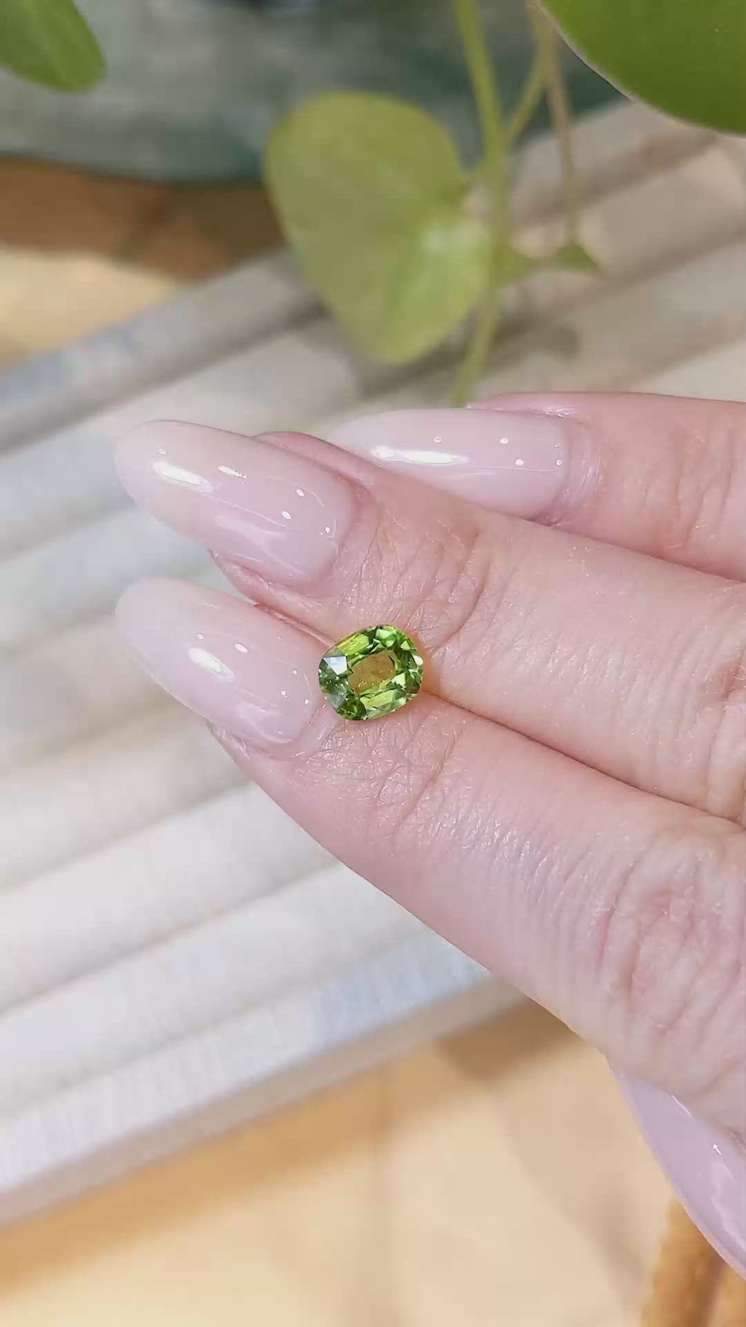 1.46 Ct. Peridot from Afghanistan Size Video