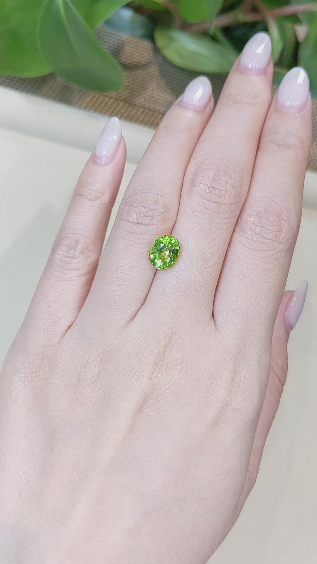 2.51 Ct. Peridot from Afghanistan Size Video