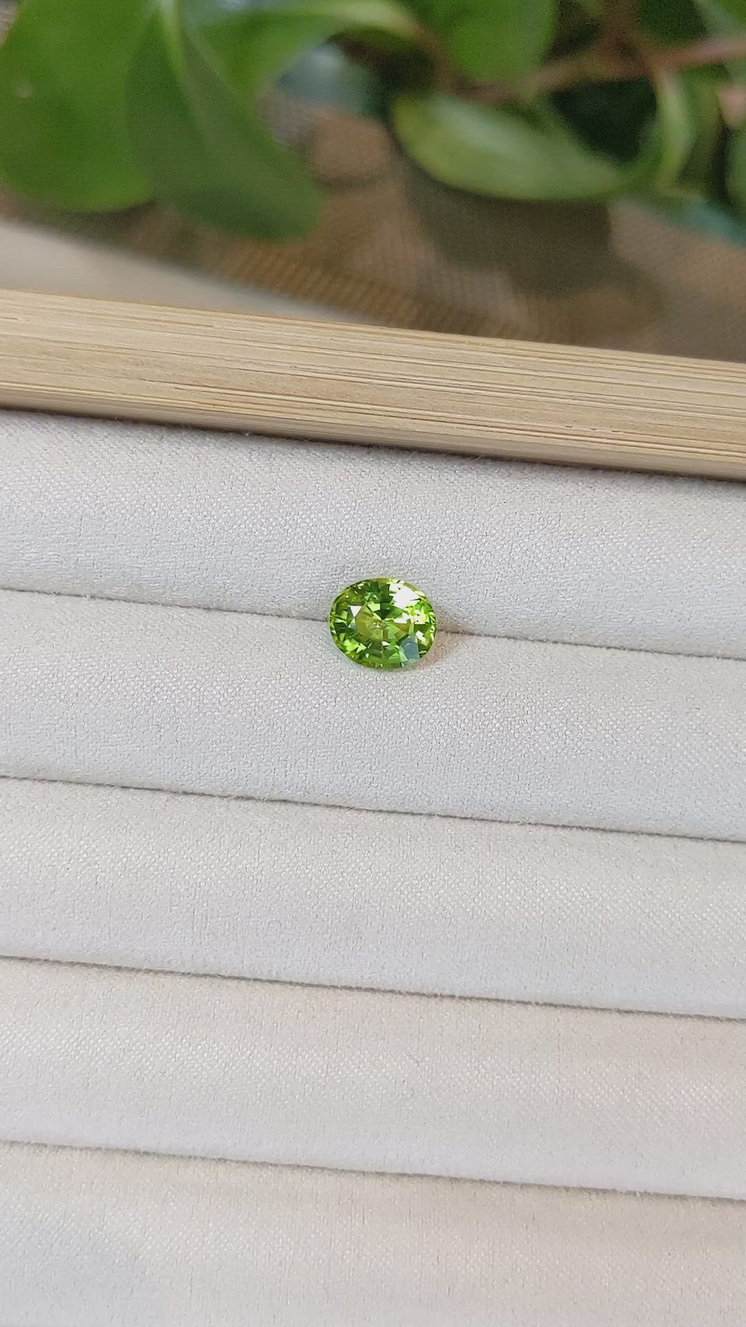2.51 Ct. Peridot from Afghanistan Size Video