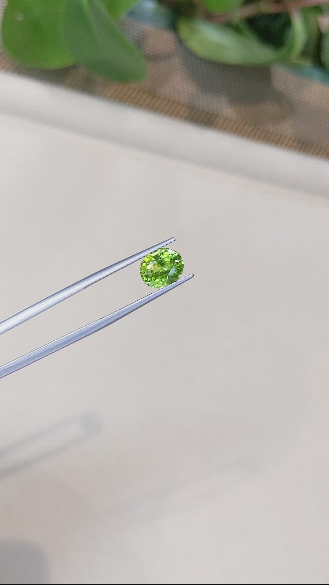 2.58 Ct. Peridot from Afghanistan Size Video