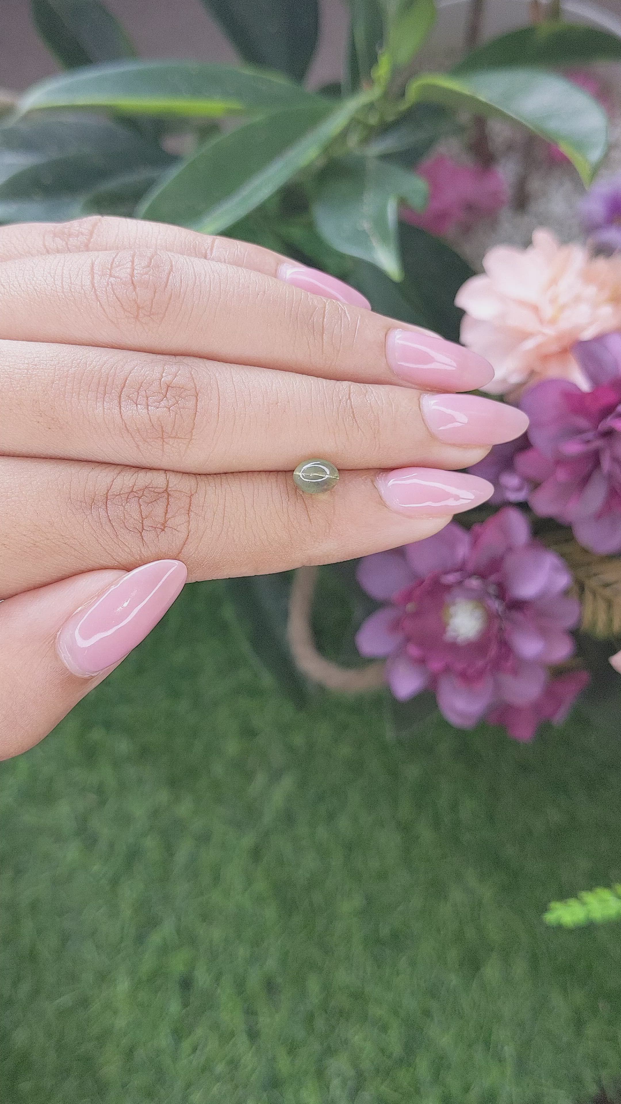 1.51 Ct. Cabochon Alexandrite from Tanzania Size Video